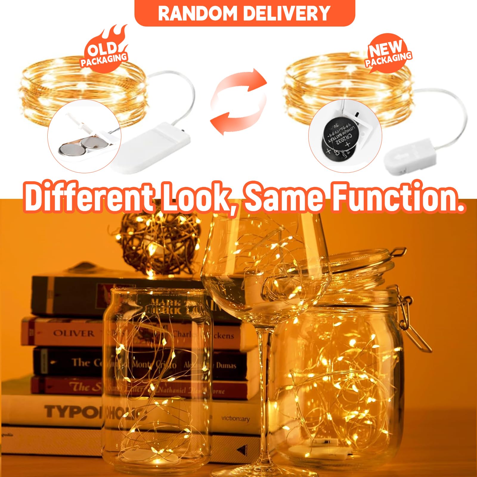 SINAMER Fairy Lights 12 Pack, 7ft 20 LED Waterproof Copper Wire String Lights, Warm White for Wedding Party Bedroom Christmas
