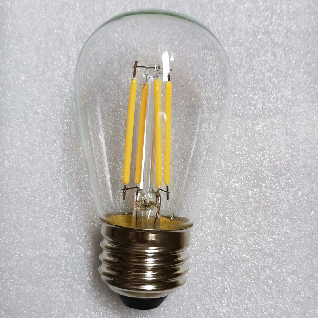 12Volt Led Light Bulb 4W Edison Filament Vintage Ac/Dc12V 24V Low Voltage(3000K Warm White) E26 Base For Landscape Rv Camper Marine Battery Power System Off Grid Solar Lighting-Pack Of 3
