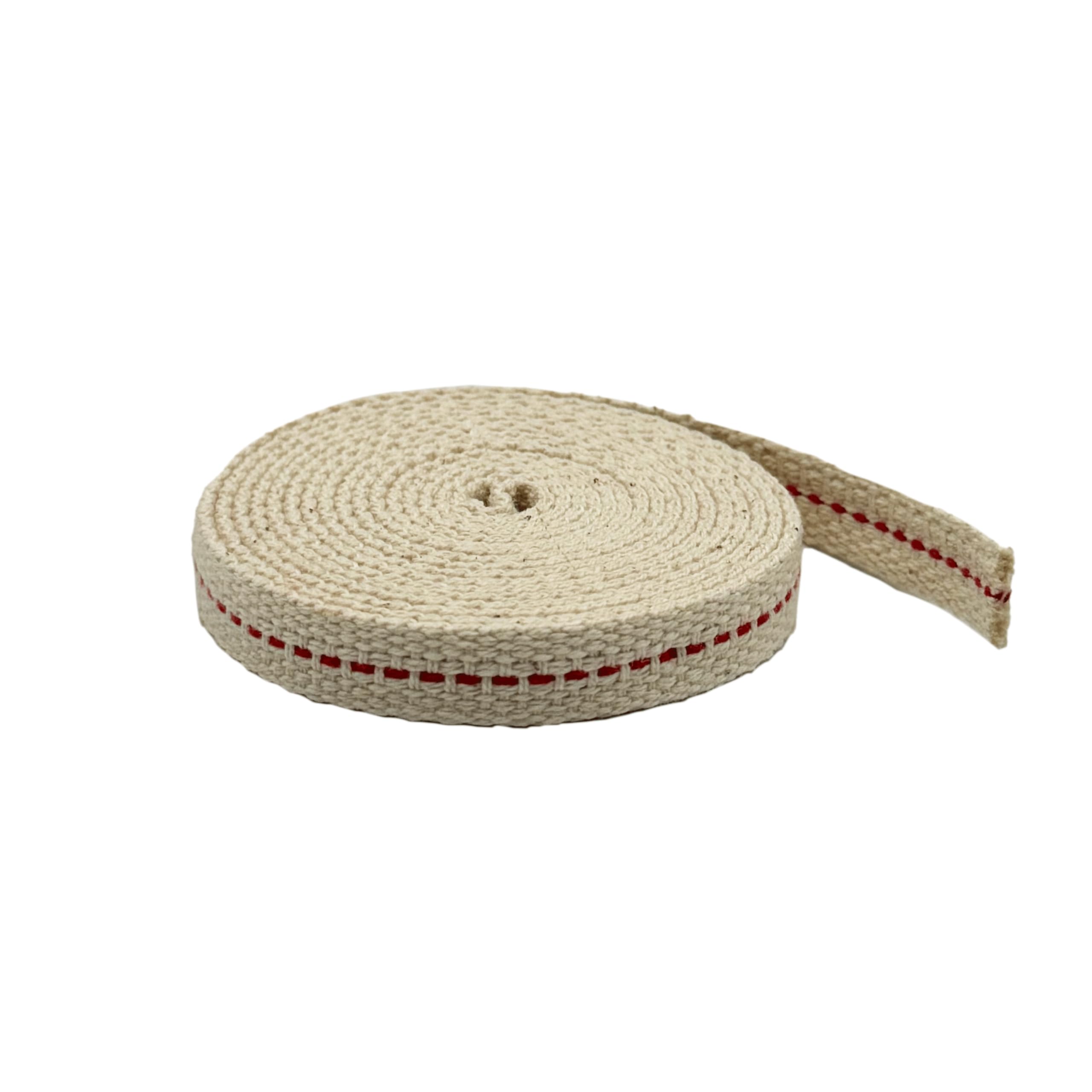 LIGHT OF MINE Cotton Flat Wick Roll for Lanterns and Oil Lamps, 3/8in x 6 ft, Model AX-AY-ABHI-114956