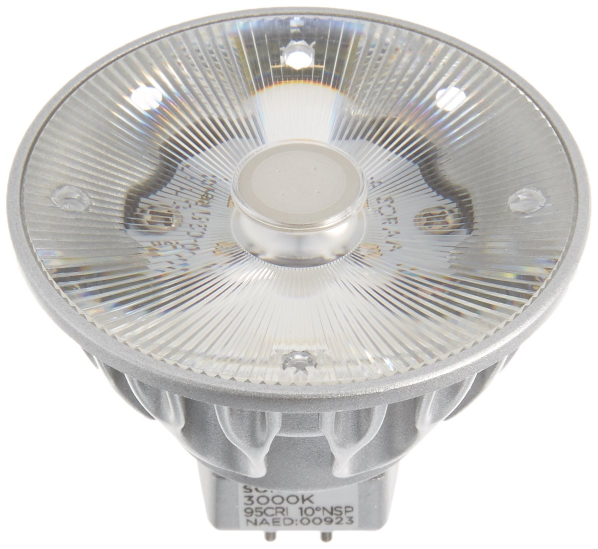 Bulbrite SM16-07-10D-930-03 SORAA 7.5W LED MR16 3000K VIVID3 10 Dimmable Light Bulb, Silver