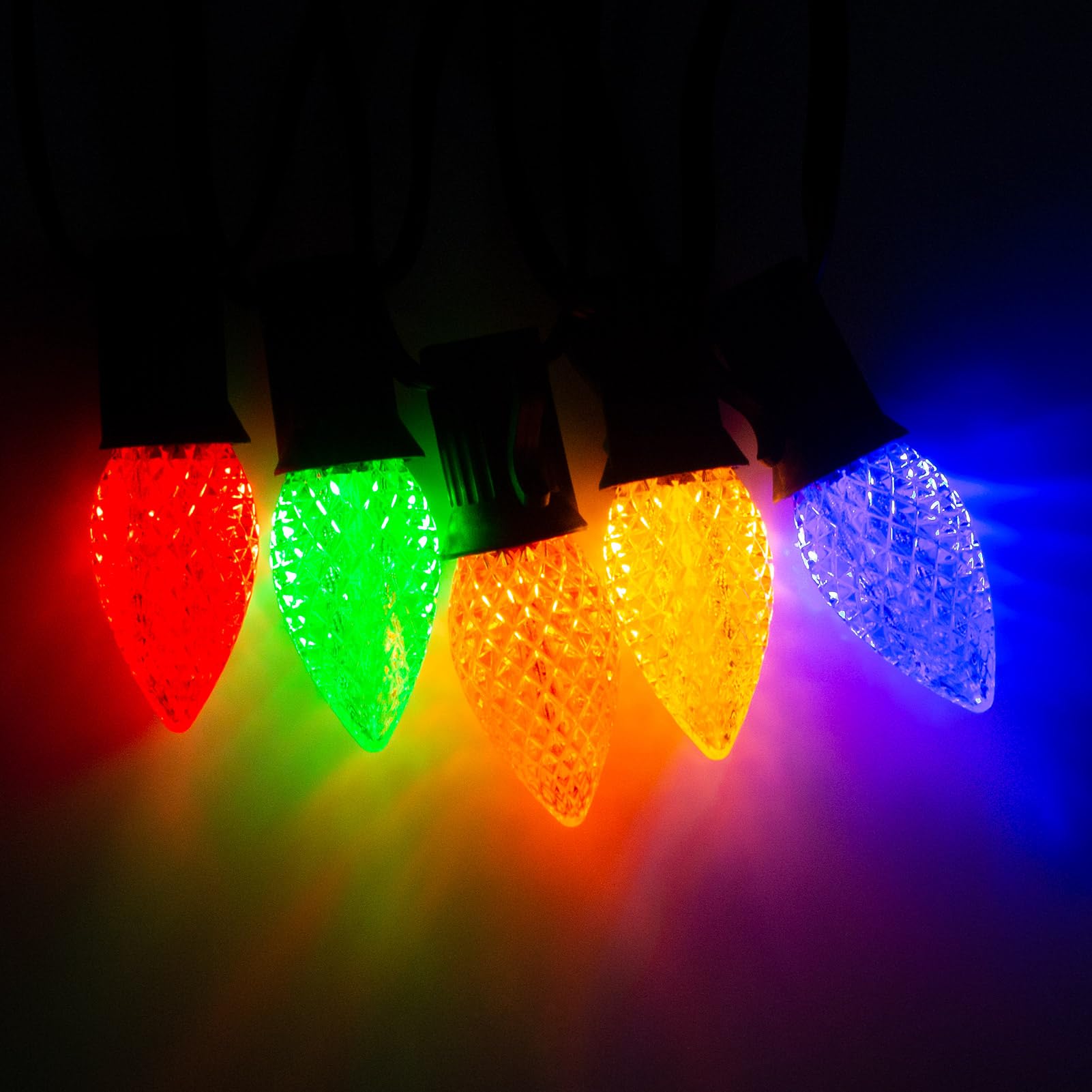 Meconard C7 Led Replacement Christmas Light Bulbs, C7 Shatterproof Led Bulbs For Christmas Indoor Outdoor String Lights, E12 Can