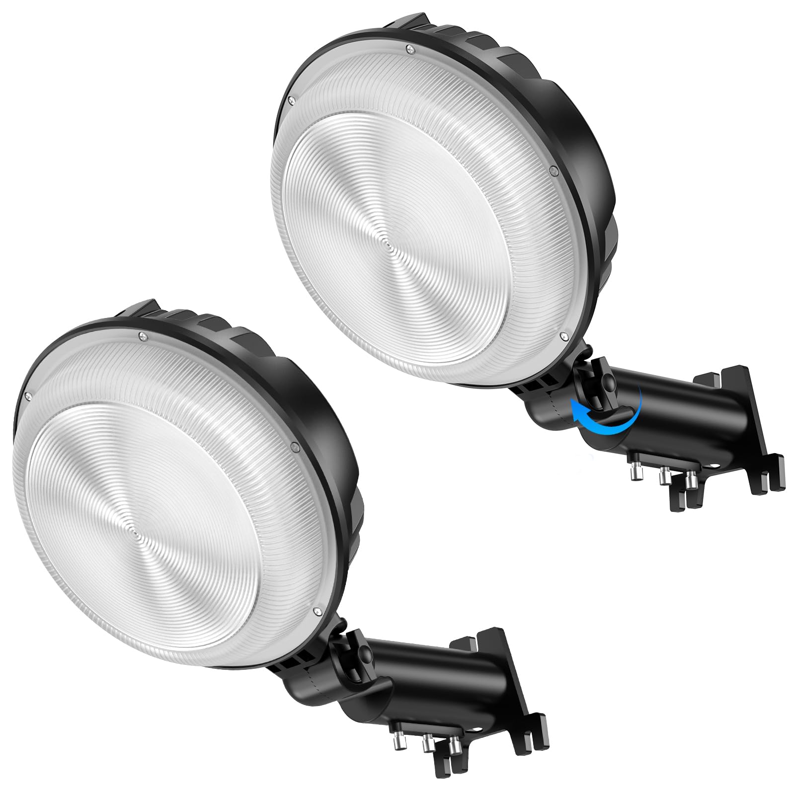 2 Pack 150W Led Barn Light, Dusk To Dawn Outdoor Lighting, 20000Lm Yard Light With 150° Adjustable Angle Photocell, 6500K Street Light Ip66 Waterproof For Garage, Patios, Barns, Farmhouse, Shop