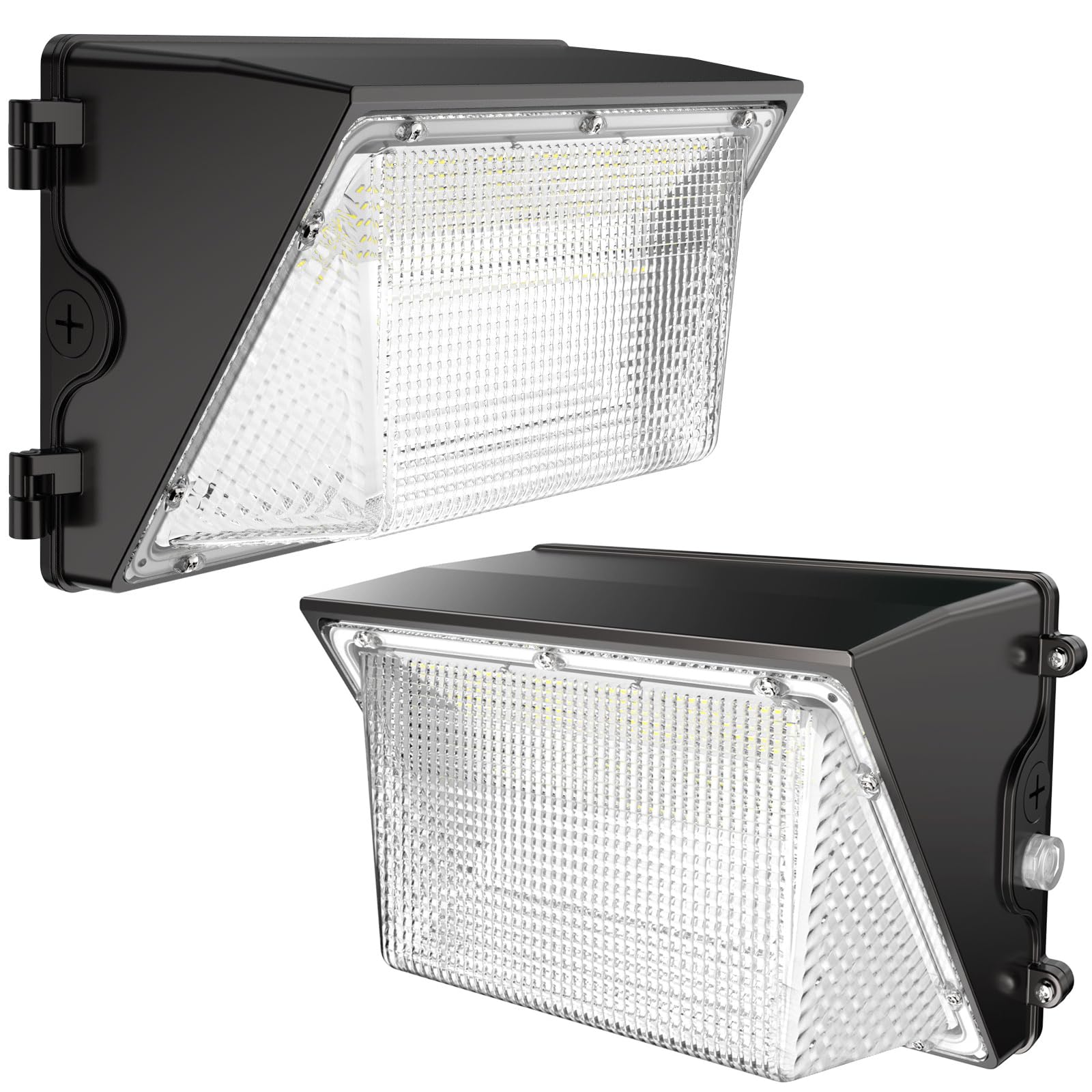 HYPERLITE LED Wall Pack 120W: 18000lm LED Security Flood with Dusk to Dawn Photocell - Industrial Outdoor Wall Lights Out Door 2