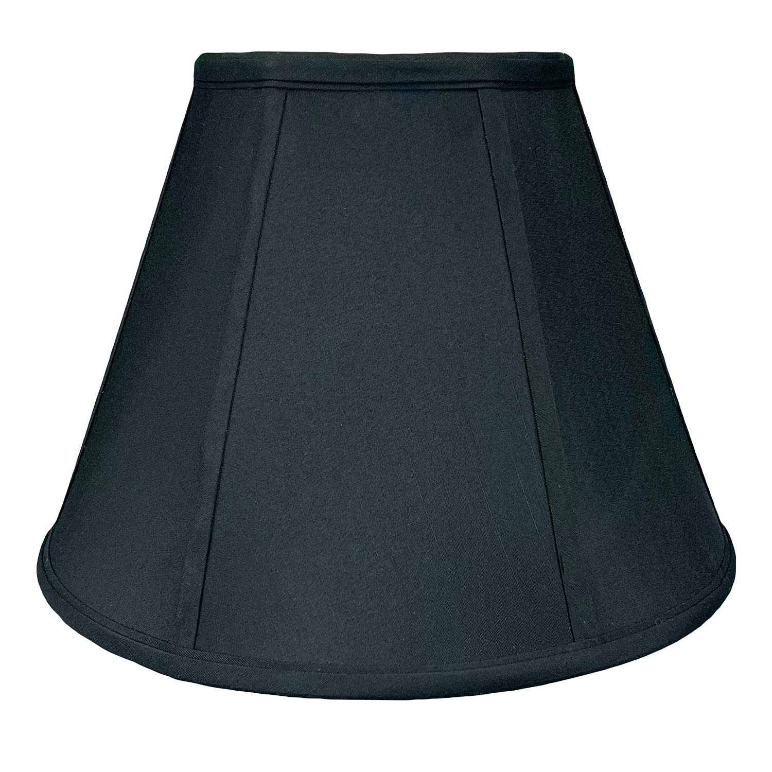 Royal Designs Deep Empire Lamp Shade, Black, 9 X 18 X 14