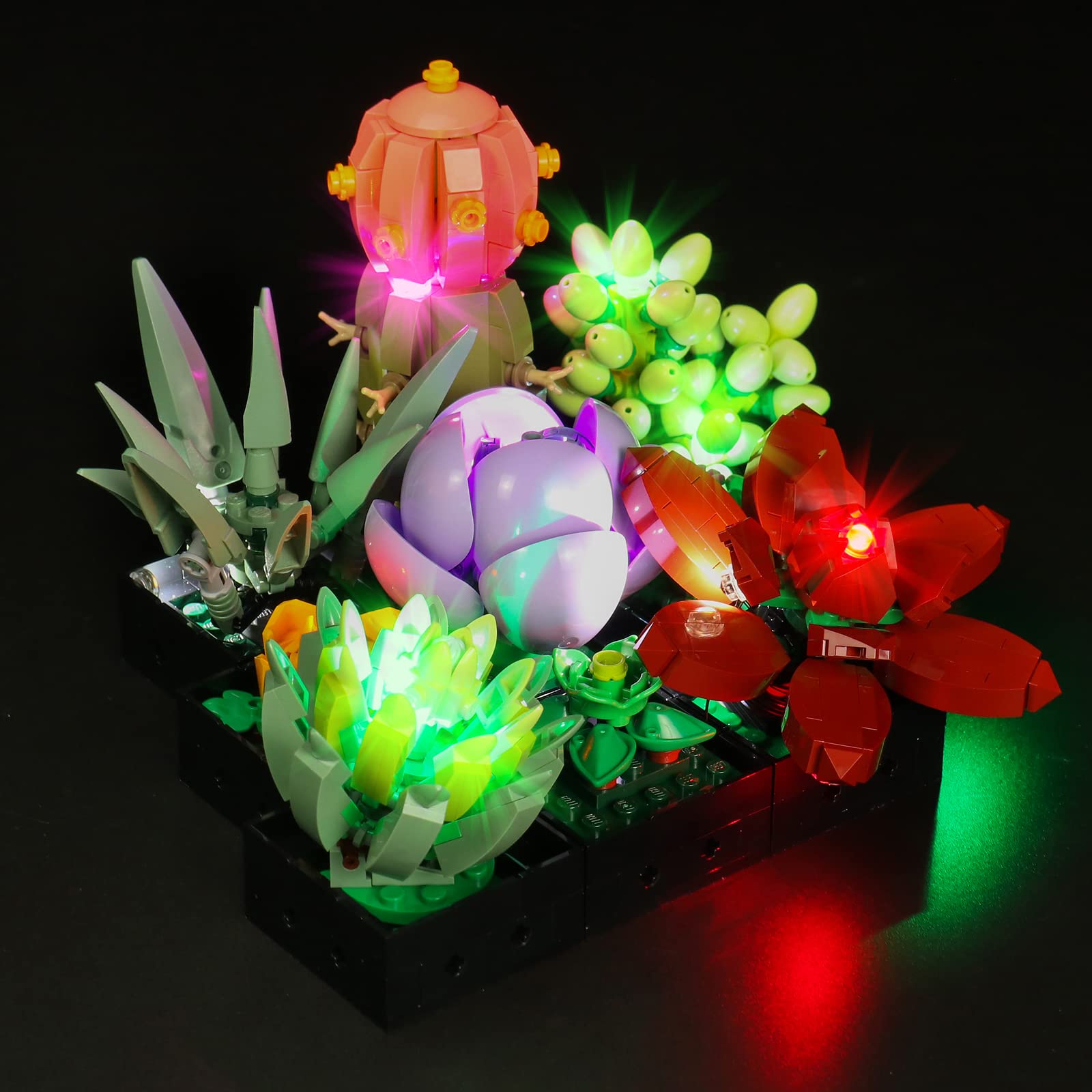 LED Light Kit for Lego Succulents 10309 Plant Decor Building Set; Decoration Lights Build a Succulents Display Piece for The Hom