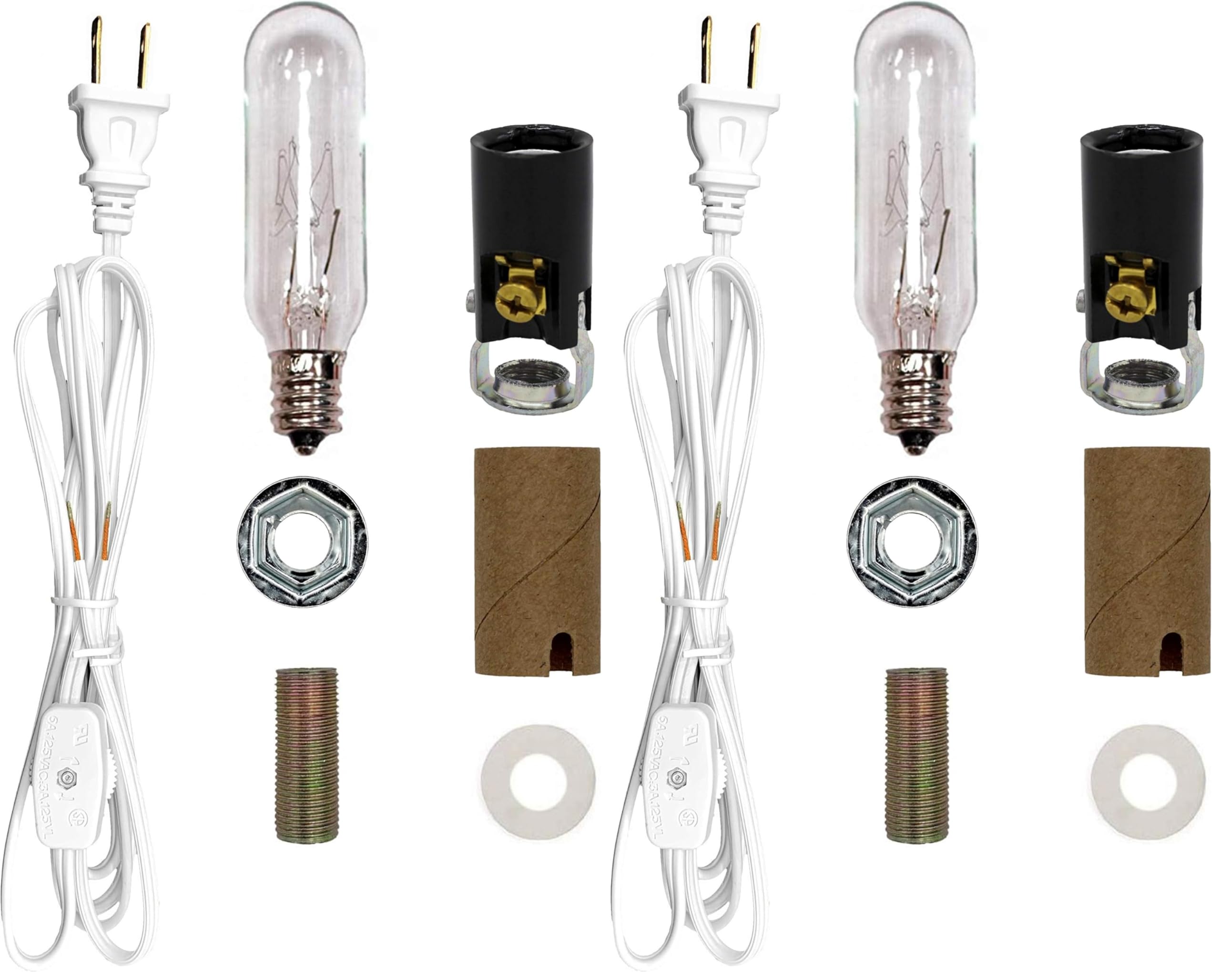 Creative Hobbies ML2-25B6 Medium Christmas Tree Wiring Kit, 25 watt Bulb, Great for Lighting Medium Size Objects, E12 Candelabra