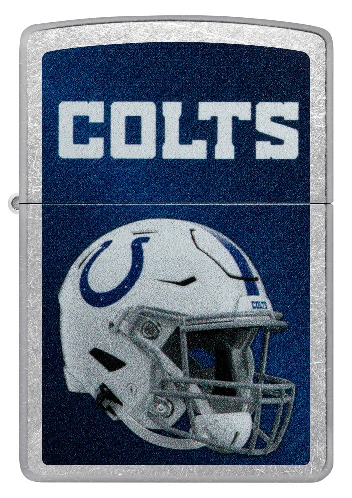 Zippo Nfl Indianapolis Colts Helmet Street Chrome Pocket Lighter