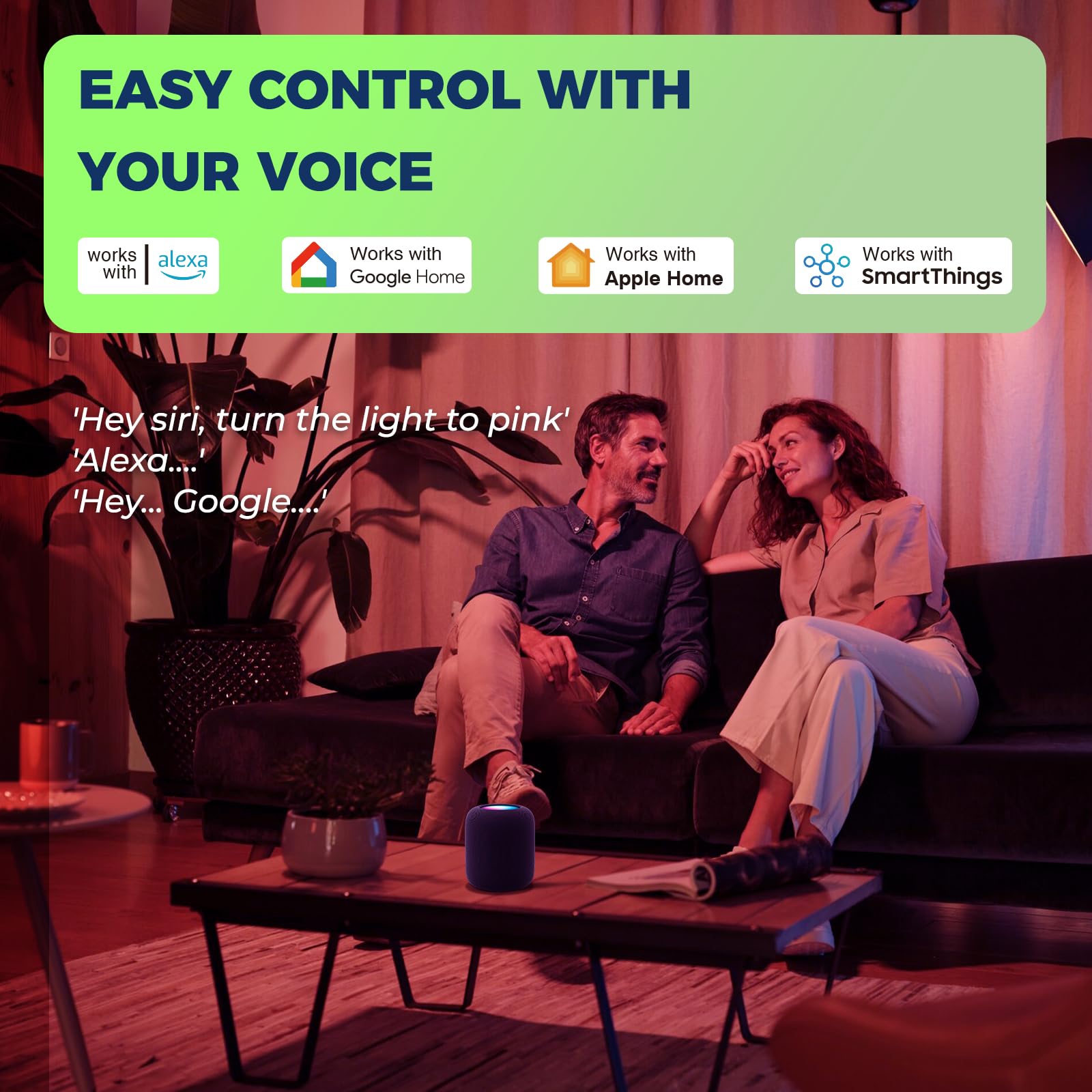 Lightinginside Matter Candelabra Smart Light Bulbs 60W Equivalent, 500Lm 6W E12 Led Bulb Compatible With Alexa/Siri/Apple Home/G