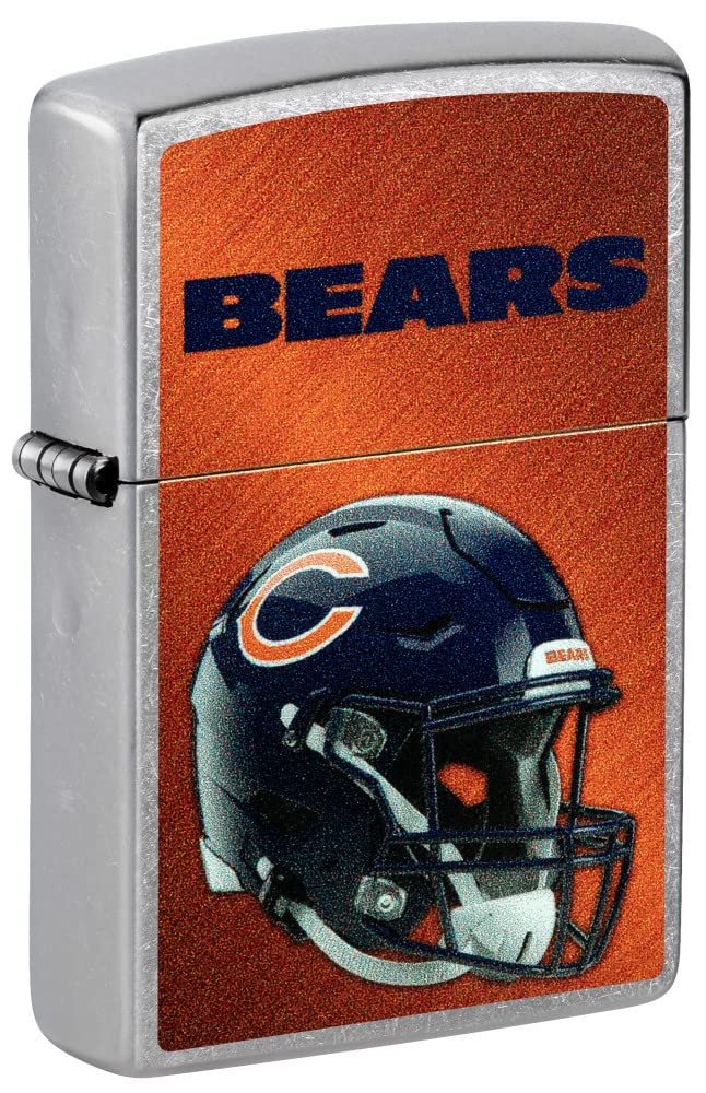 Zippo Nfl Chicago Bears Helmet Street Chrome Pocket Lighter