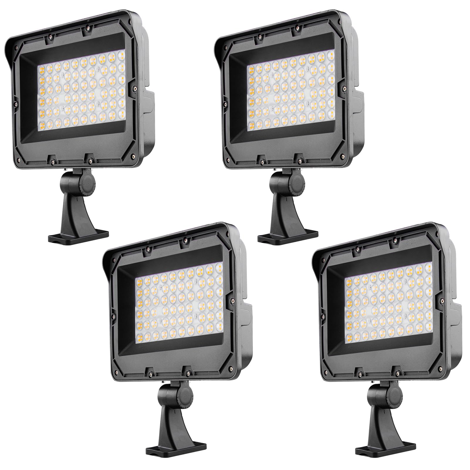 Lightdot 240W(240X1W Led) Parking Lot Lighting 36000Lm 5000K Parking Lot Lights With Dusk To Dawn Photocell  Ip65 Arm Mount Outdoor Led Street Lighting-4Pack (Coverage: 66~88Ft At Height:30~40Ft)