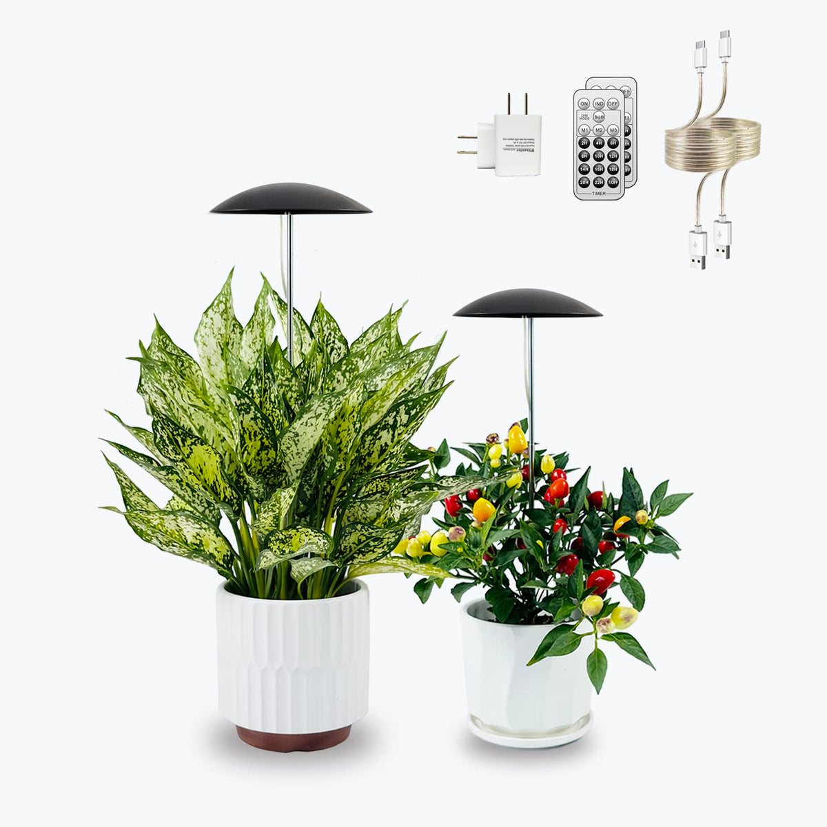 can plants grow off led lights Led Grow Lights For Indoor Plants 2 Pack, Smart Usb Small Full Spectru – Lightsdaddy