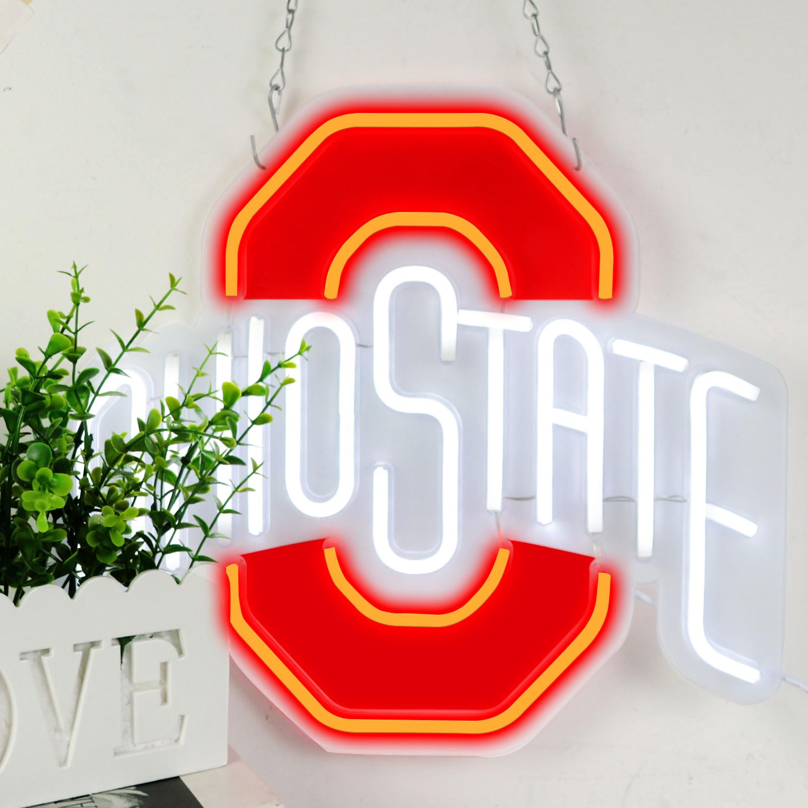 Pugna Football Neon Signs for Wall Decor University Football Team Neon Lights for Bedroom Led Signs Suitable for Dormitory Man C