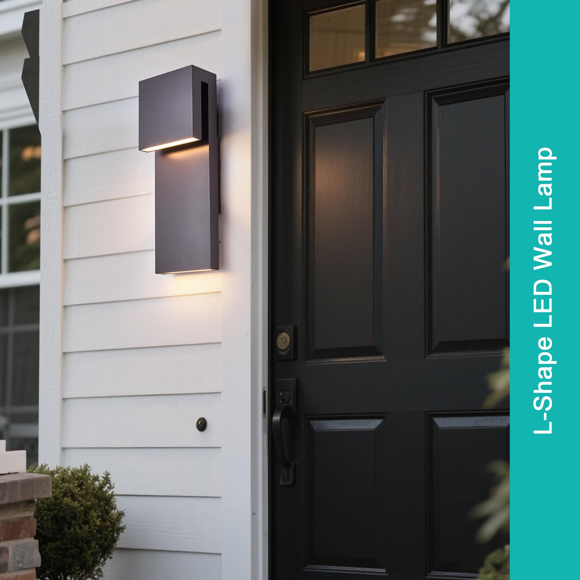 Tarentlight Outdoor Wall Lights, Modern LED Sconce 3000K, 2 Pack Bronze, Metal Fixtures for Front Door, Porch, Garage, Patio