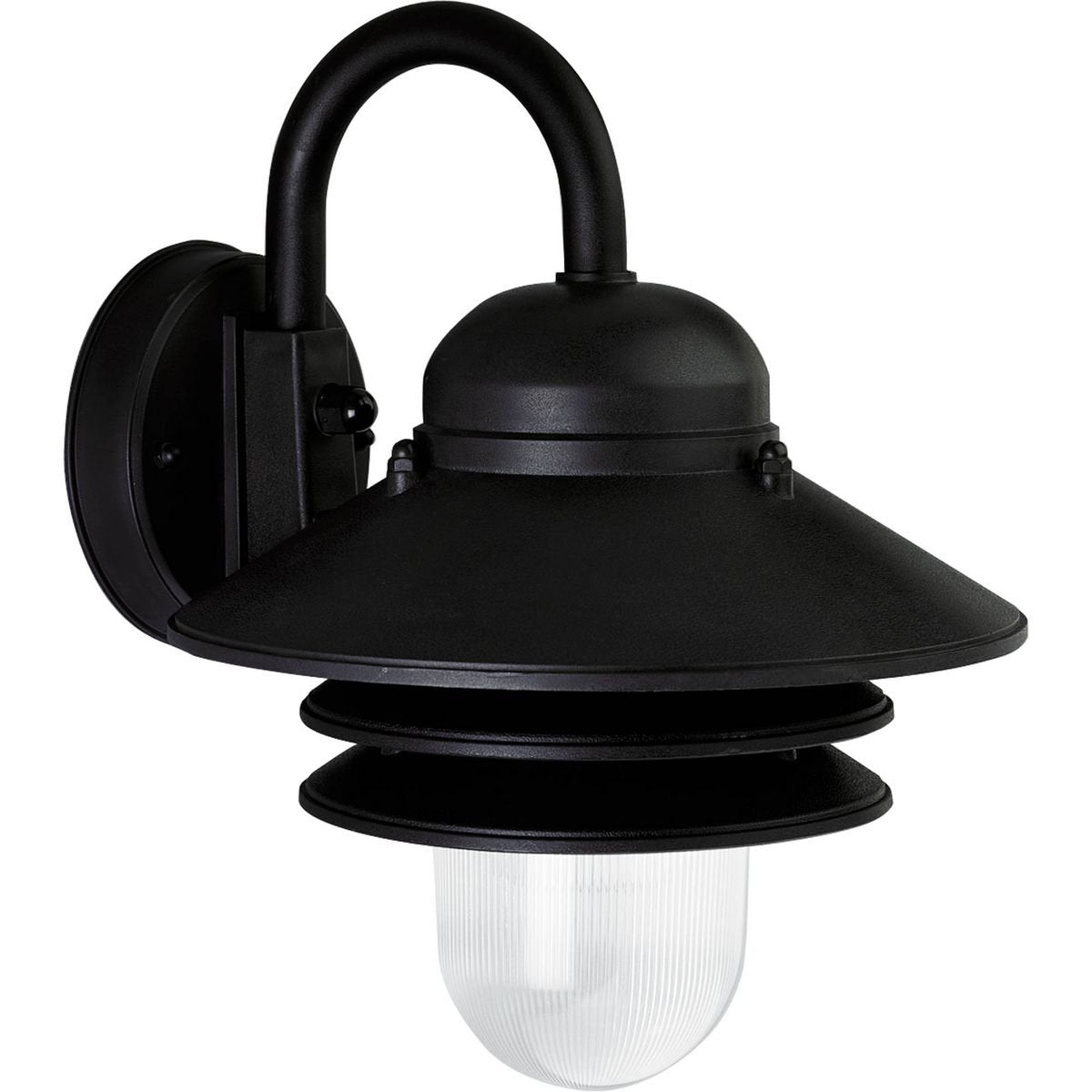 Progress Lighting Newport Outdoor Fixture, 10-Inch x 10-Inch, Black, Model P5645-31, Plastic Material