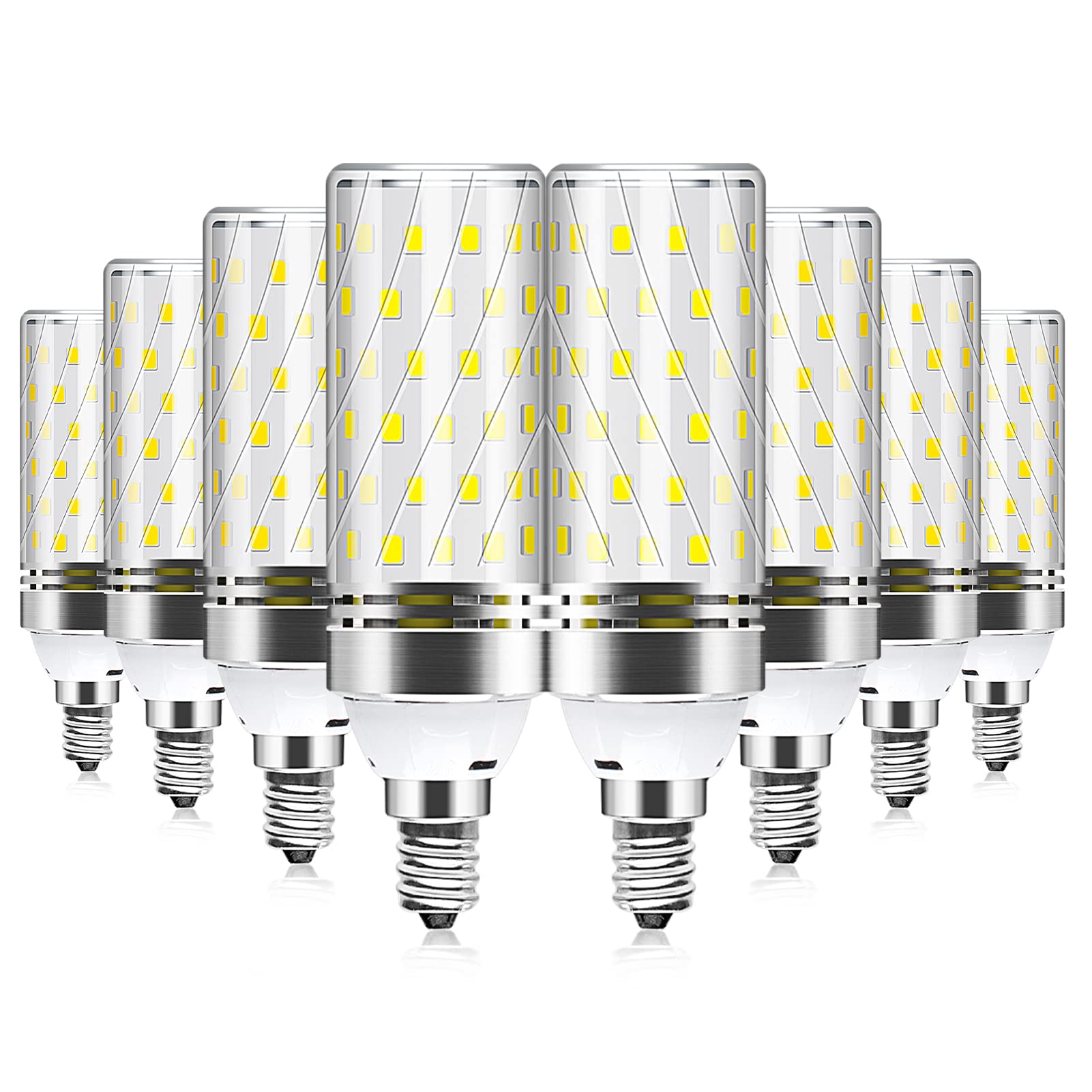 Ygs-Tech E12 Led Bulb, 6000K Daylight White Light Bulbs, 16W 1500Lm Led Corn Bulb, 120W Incandescent Bulb Equivalent, Non-Dimmab