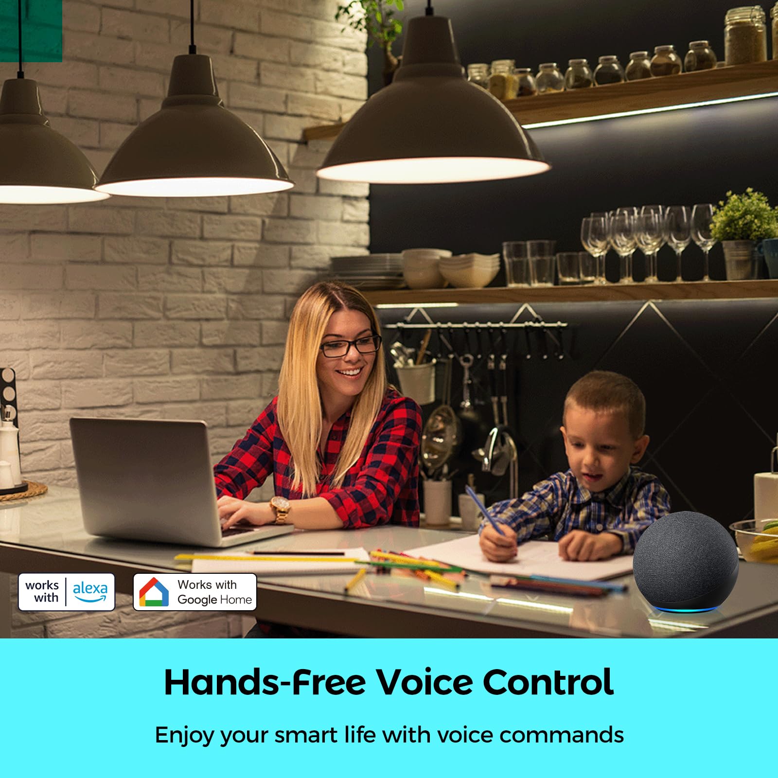 E12 Smart Light Bulbs Compatible With Alexa/Google Assistant/Smart Life, Wifi Chandelier Candle Candelabra Rgbcw Color Changing