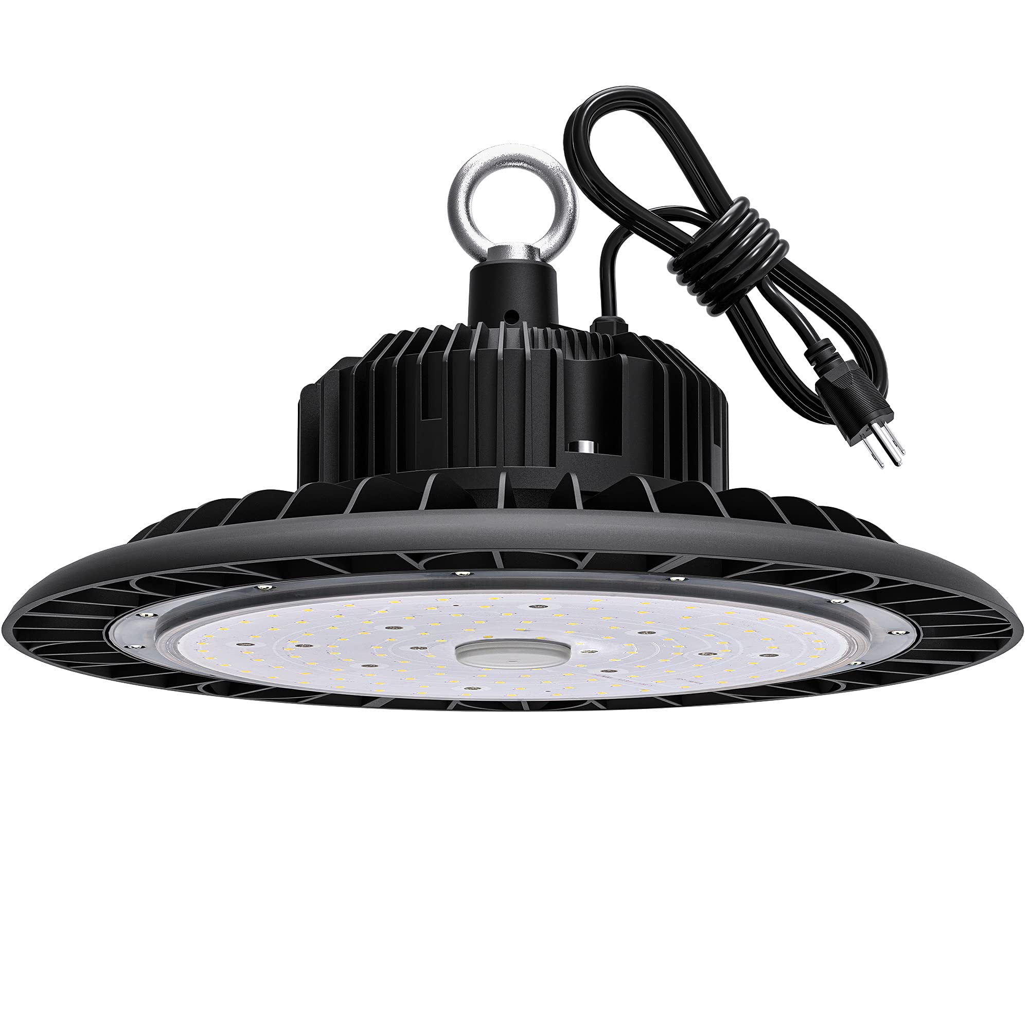 Hugtek LED High Bay Light 150W 21000 LM IP65 Waterproof 5000K Daylight Black