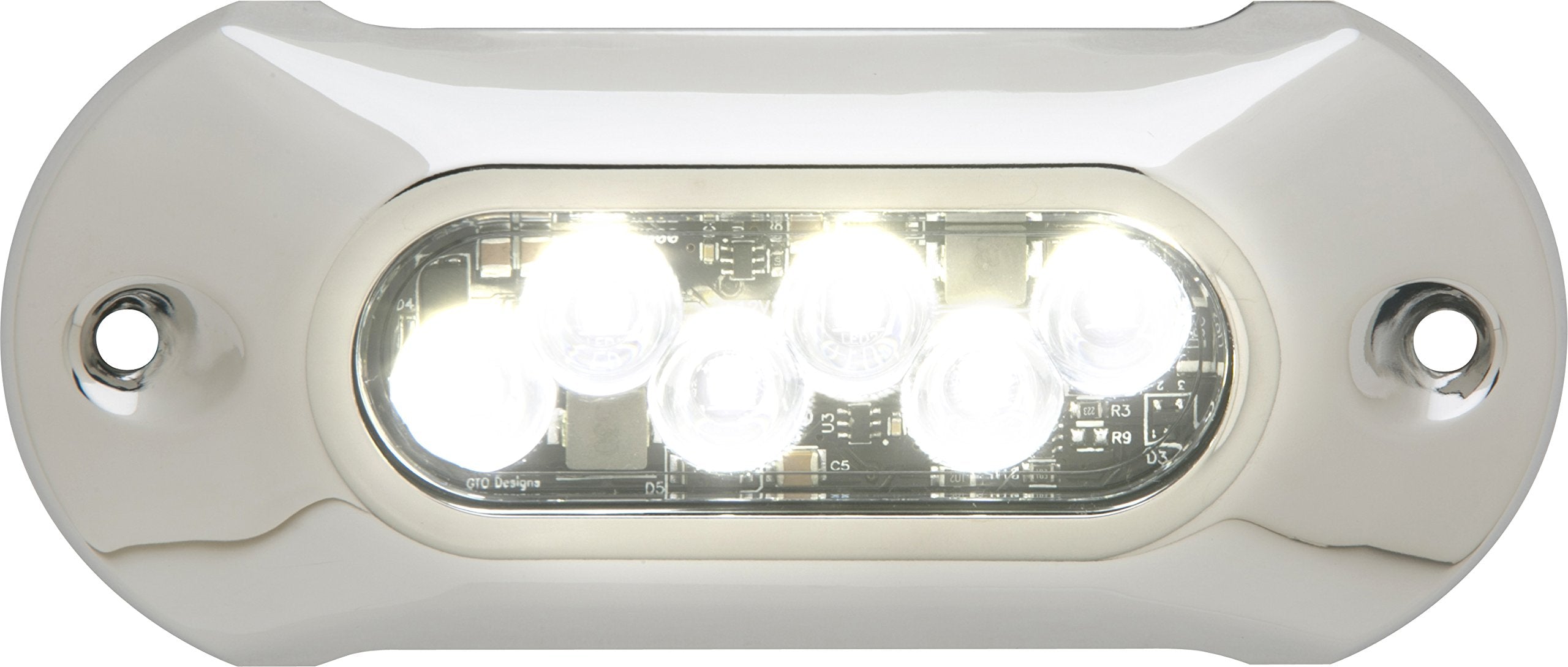 Attwood 65Uw06W-7 Lightarmor Ultra-Bright 6-Led 1,350 Lumen Underwater Light, Intense White