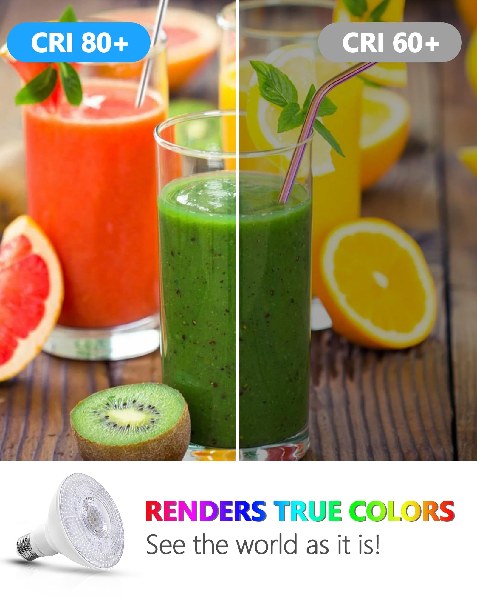 Flaspar 2 Pack Par30 Led Flood Light Bulb Outdoor  12W 100W Equivalent Spotlight  1100Lm Dimmable Track Lighting E26 5000K Daylihgt White Led Flood Bulbs For Security Recessed Bulb