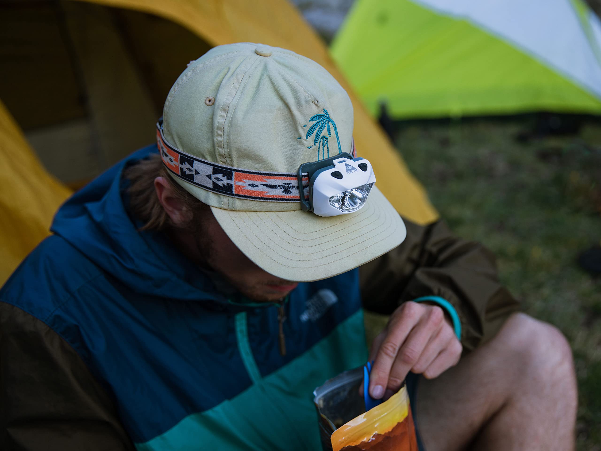 OUTDOOR ENLIGHTENMENT Third Eye Headlamp - 168 Lumens, Adjustable Tilt, Lightweight, Durable, One Size Fits Most, Thunderbird