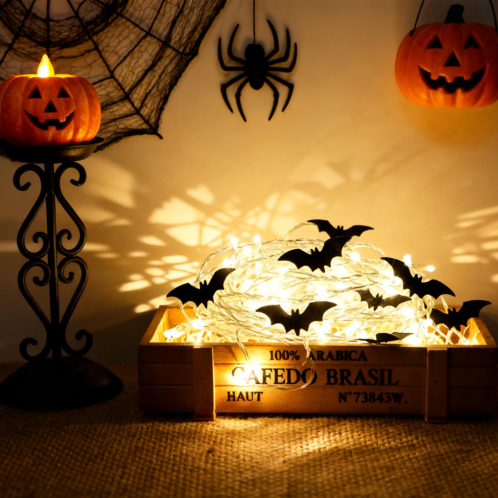 Jacuxlss 33Ft 100 Led Plug In Connectable Fairy String Lights  8 Mode Decorative Lights For Home  Bed Room  Classroom Wall Ceiling Tree Hanging Indoor Outdoor Easter Christmas Decor  Warm White