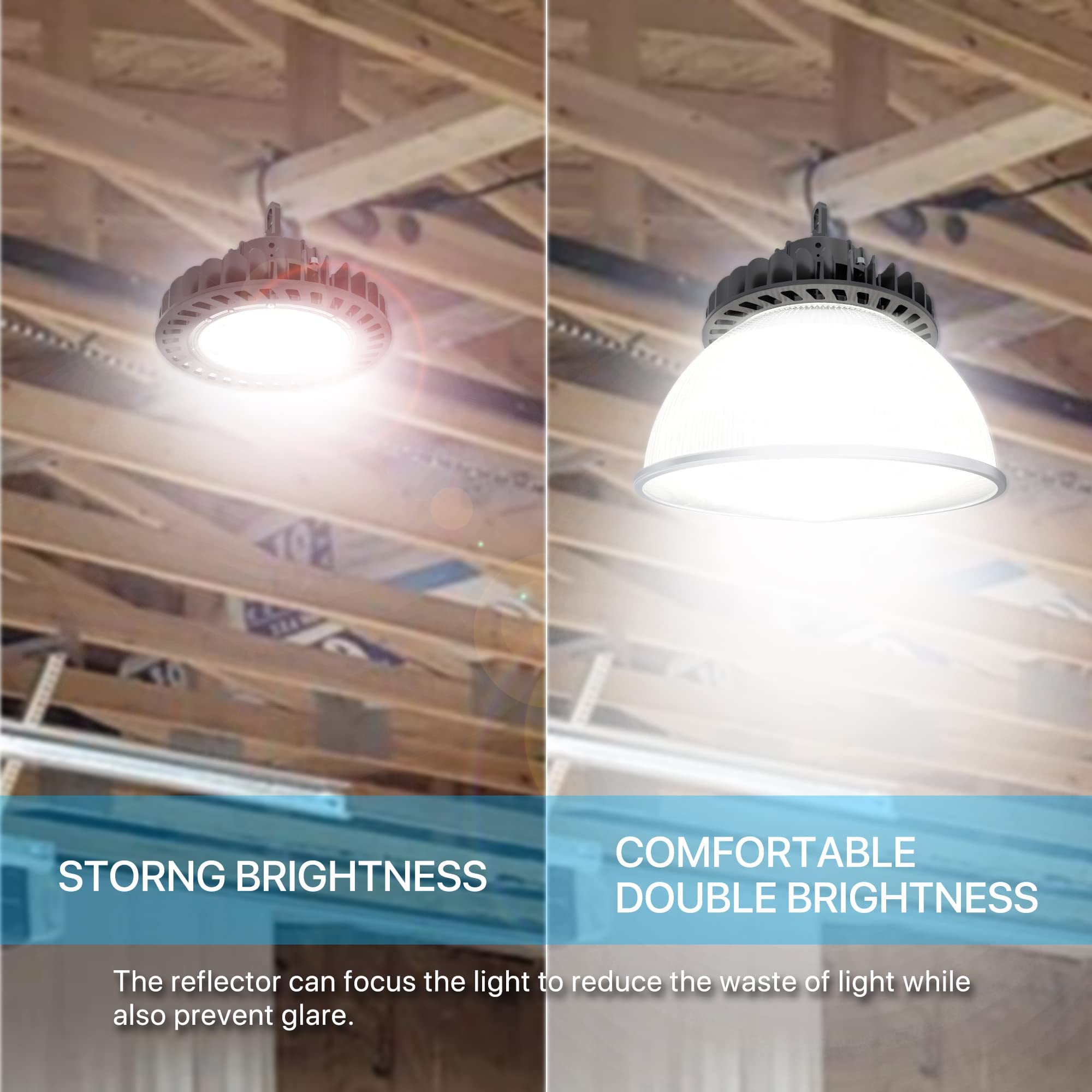 HYPERLITE 60 Degree Reflector for Hero Series LED High Bay Light, Milky Acrylic, 1-Pack