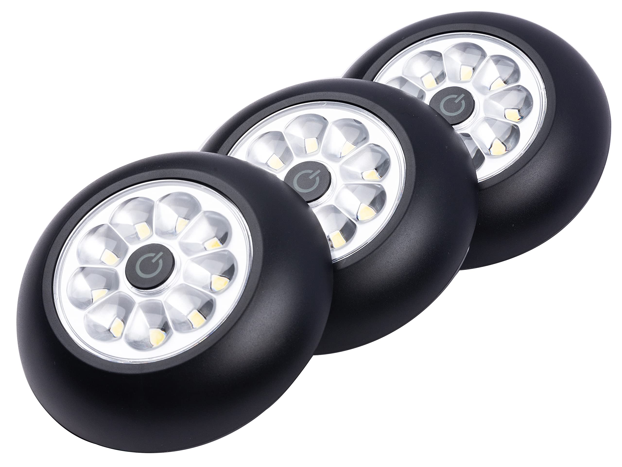 LIGHT IT! by Fulcrum, 30016-303 9-LED Anywhere Light XB, Black, 3 Pack