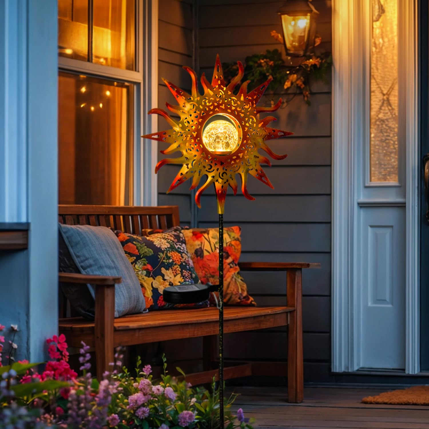 Take Me Sun Solar Lights Garden Outdoor Waterproof Metal Stakes For Patio Yard Walkway Lawnpatio Mothers Day Gifts Mom Wife Gran