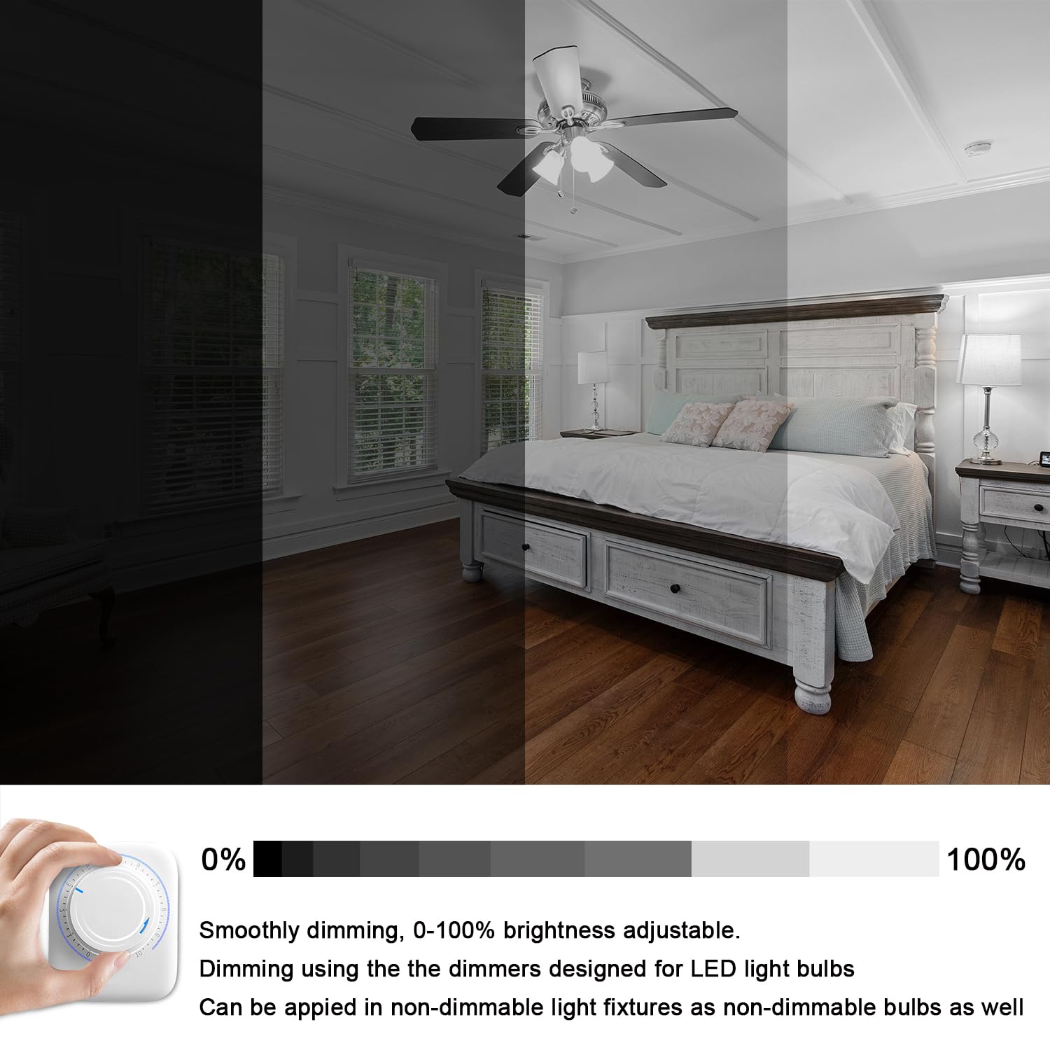 Lacnooe E11 LED Bulb Dimmable 10W 1000 Lumen 6000K Daylight White Mini Candelabra Base 2 Pack