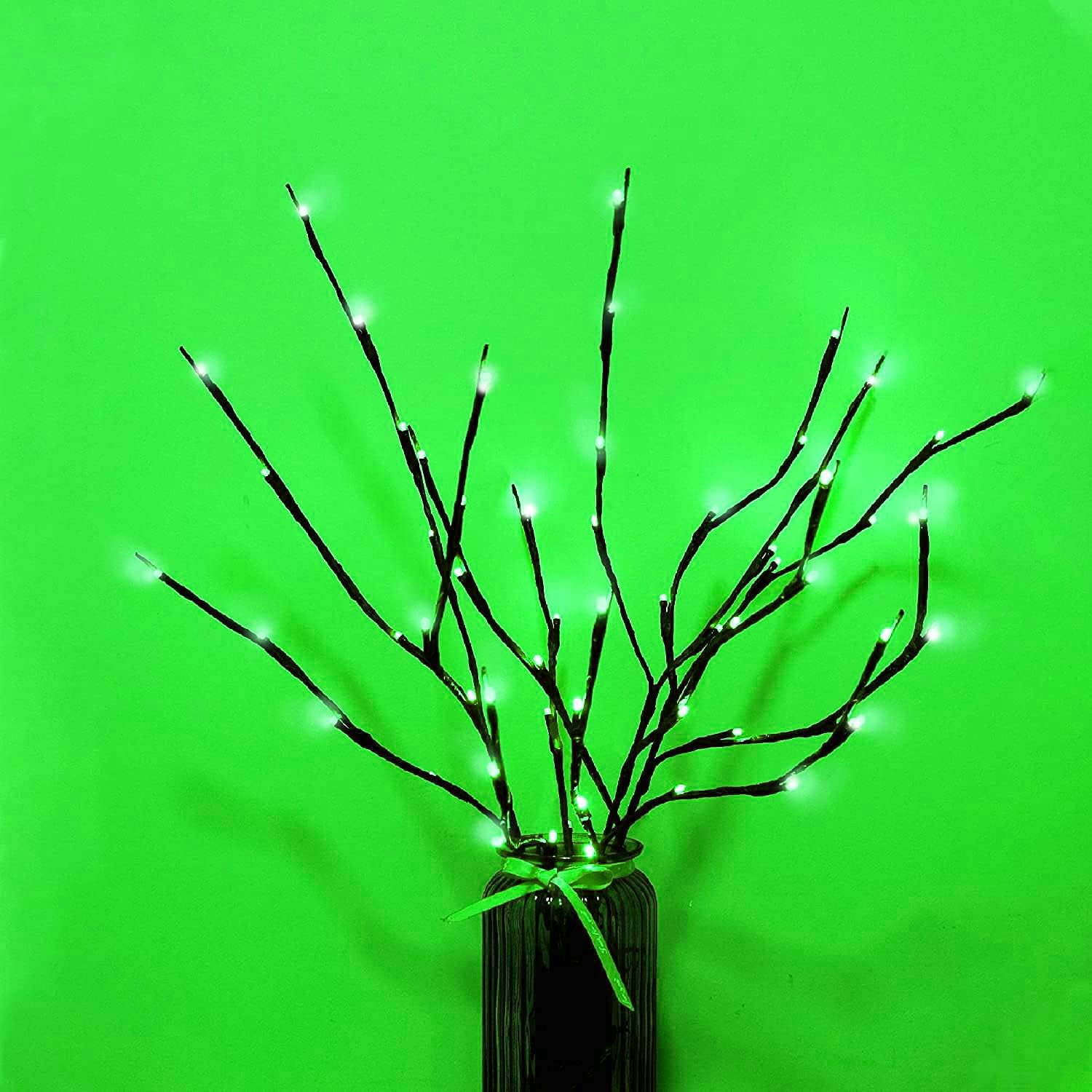 MENCH Branch Lights,3 Pcs Twig Light USB&Battery Powered 8 Flashing Modes by Remote Control.Branch Lights for Indoor, Light Up D