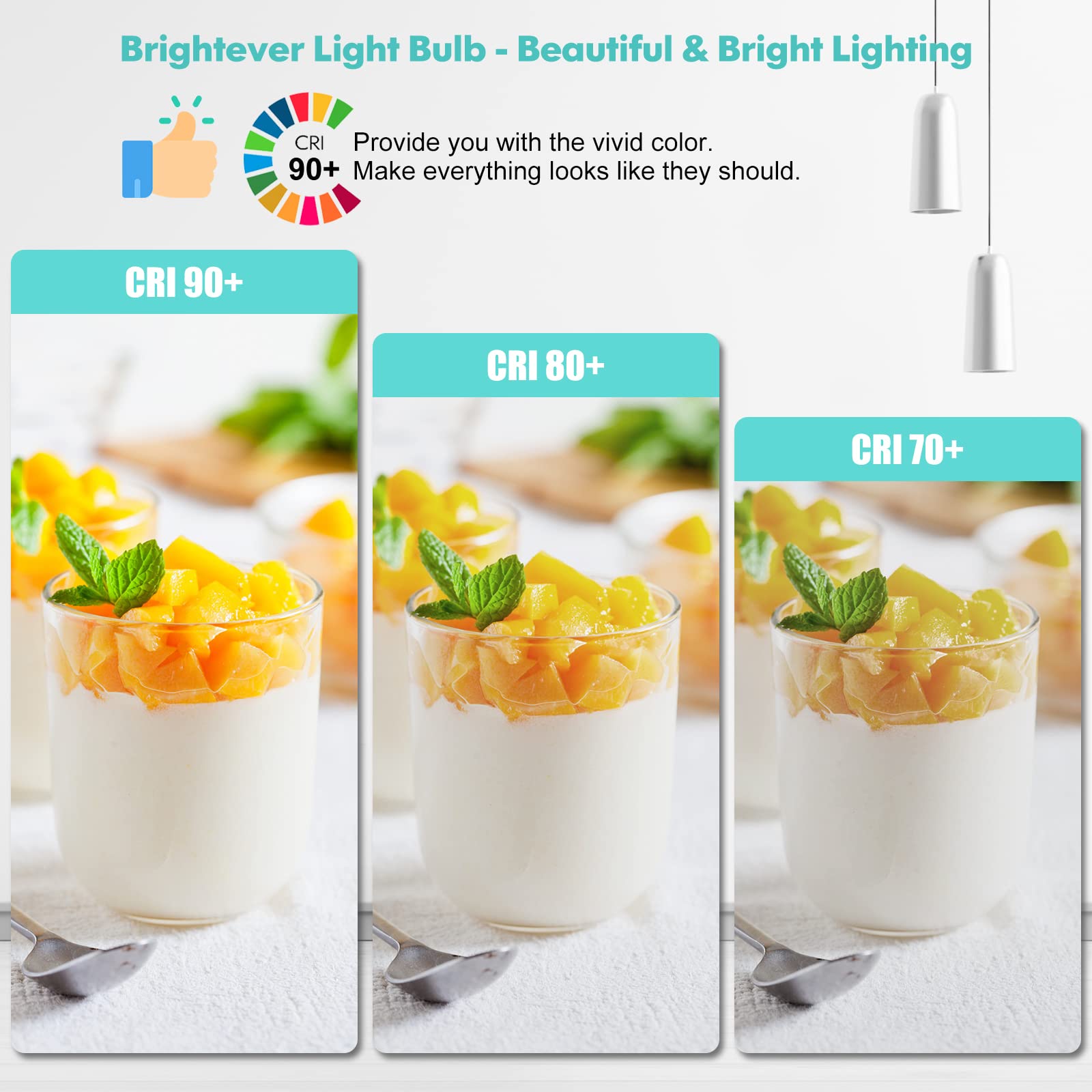 Led Light Bulbs, 100 Watt Equivalent A19 Led Bulbs, 13W 4000K Neutral White 1500 Lumens Non-Dimmable Bright E26 Edison Medium Screw Bulbs For Home Bedroom Kitchen Living Room Office Lamp, 4-Pack