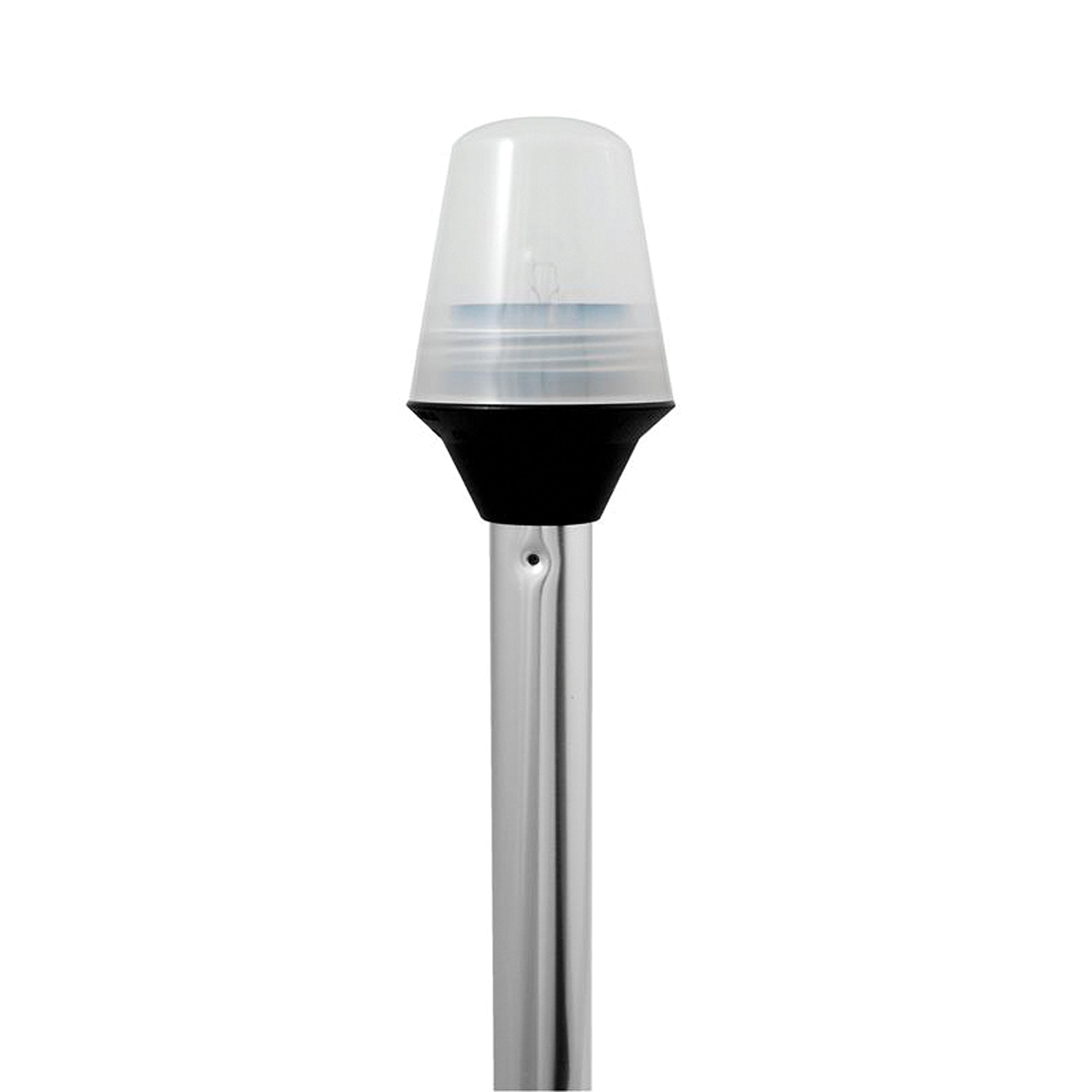 Attwood All-Round Frosted Globe Pole Light 24” Silver Model 5100-24-1