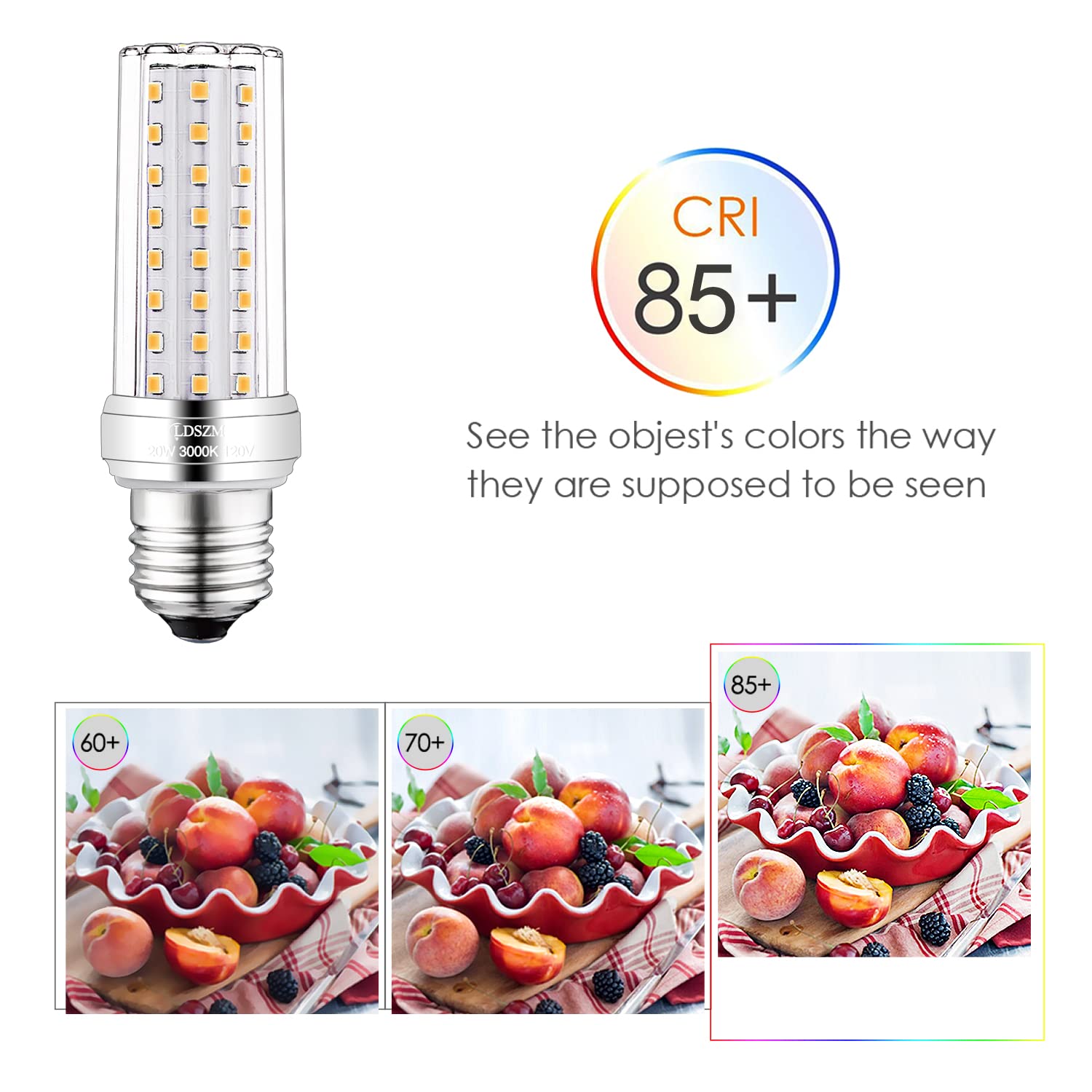 Ldszm E26 Led Bulbs, 20W Corn Light, 150W Equivalent, 2000Lm, Warm White