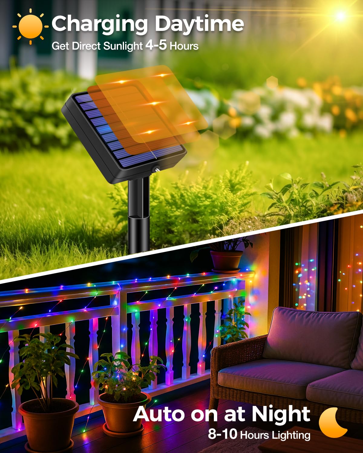 Bitjam 3 Pack Solar Fairy Lights For Outside Waterproof  49Ft/15M 150Led Solar String Lights Outdoor 8 Modes Solar Twinkle Lights For Garden Yard Christmas Tree Wedding Party Decor  Multicolor