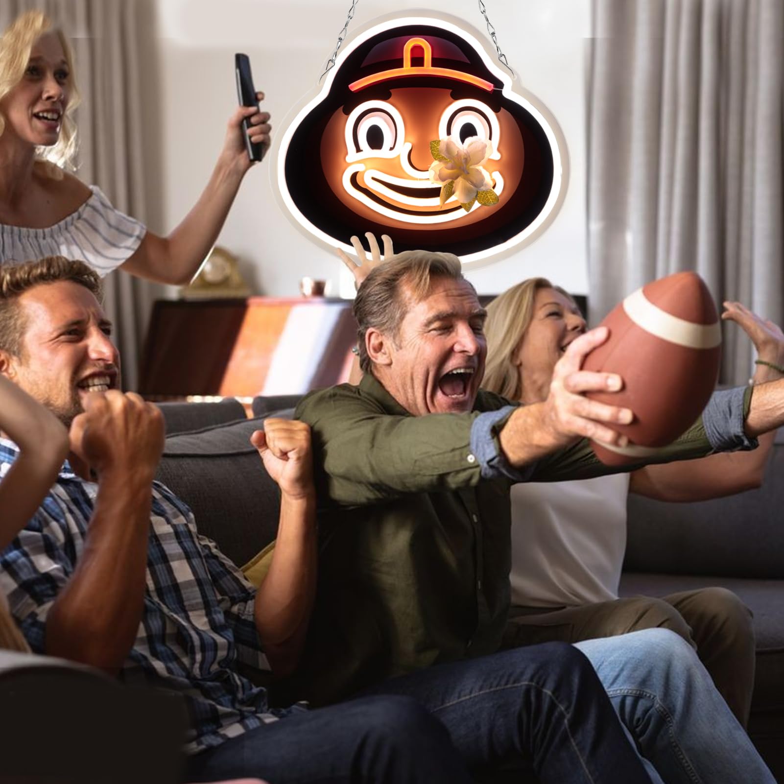 Pugna Mascot Merch Neon Signs For Wall Decor University Mascot Neon Lights For Bedroom Led Signs Suitable For Dormitory Man Cave