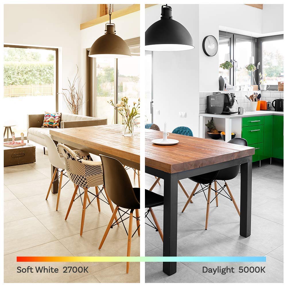 Amazon Basics A19 Led Light Bulbs 40 Watt Equivalent, Daylight White(5000K), Energy Efficient 3.5W, Non-Dimmable, 10,000 Hour Li