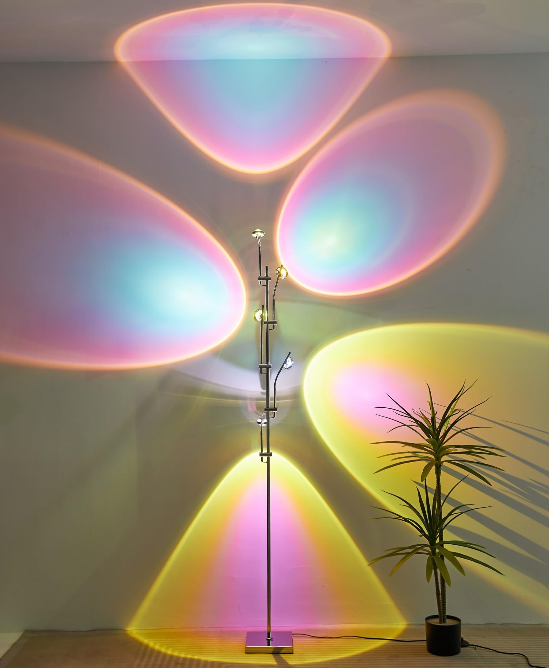 Sunset Floor lamp Unique 5 Head Projector lamp for Bedroom Background Decorative Adjustable Modern LED sunset light Mood lightin