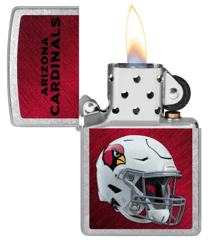 Zippo Nfl Arizona Cardinals Helmet Street Chrome Pocket Lighter
