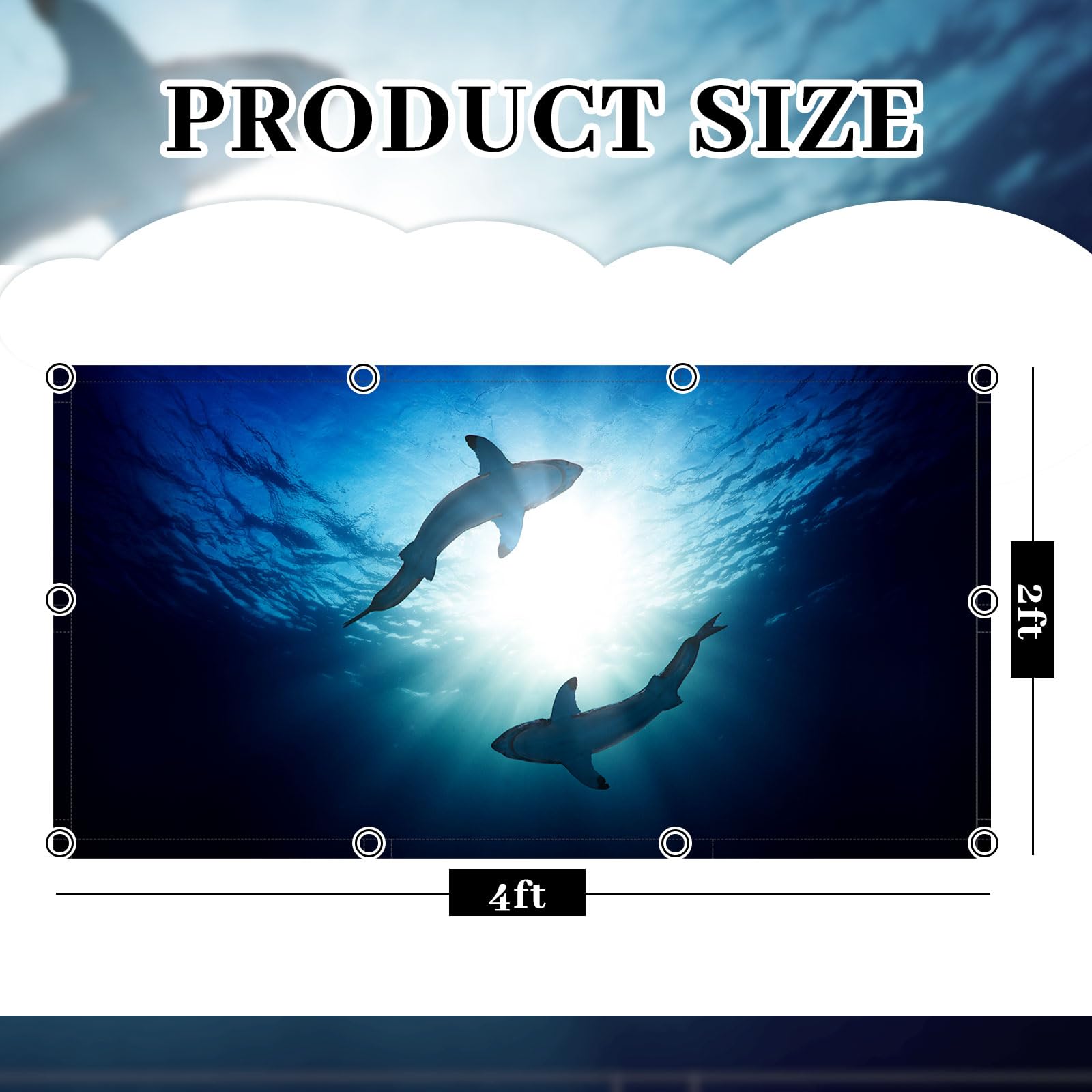 Patelai Fluorescent Light Cover, 4x2 Feet, Blue Fabric Shade with 10 Magnets, Model PT-Patelai-44508 for Classroom and Office