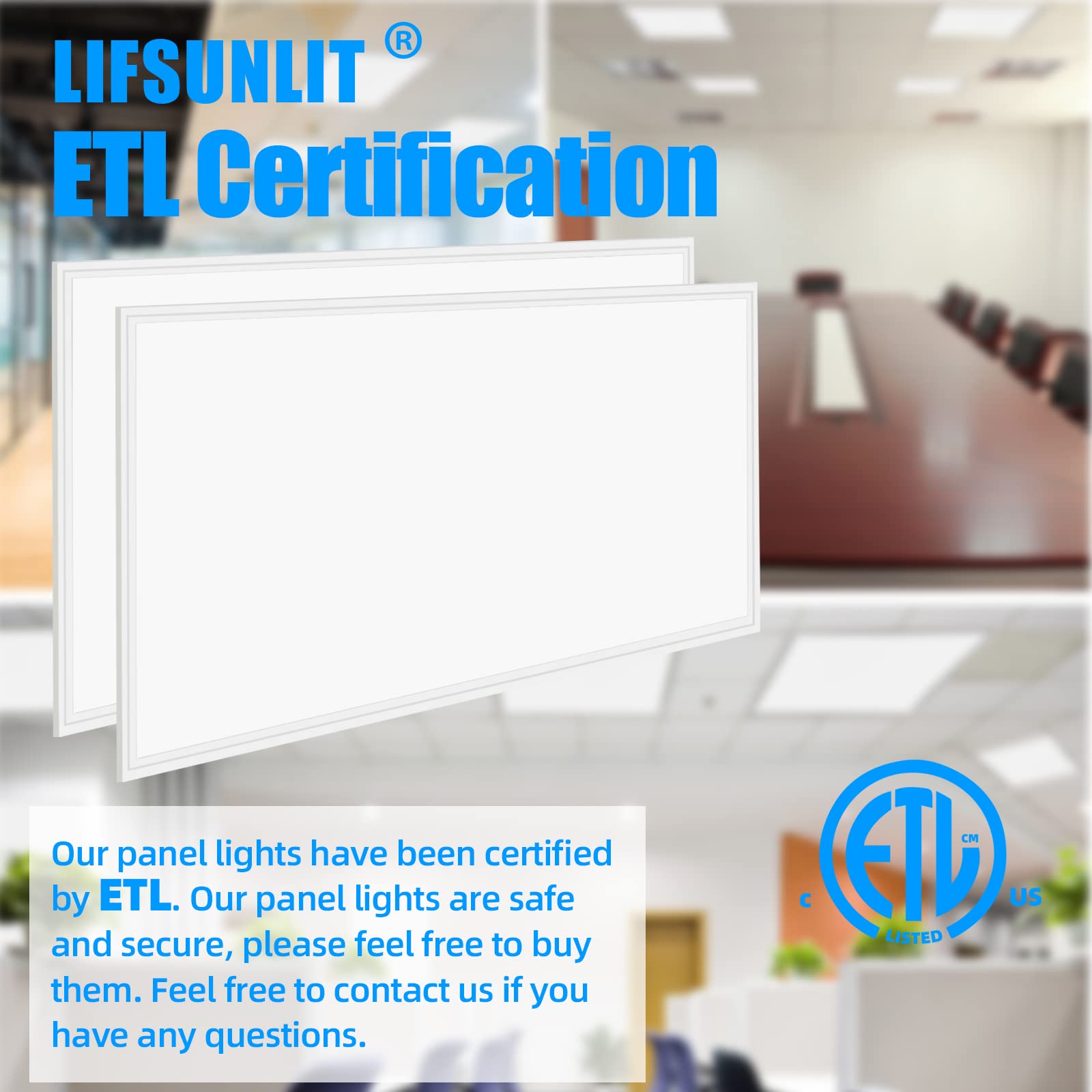 2X4 Led Flat Panel Light,4 Pack,7800Lm,5000K Flat Panel Led Drop Ceiling Light,0-10V Dimmable,110-277V,Etl Listed,Recessed Edge-