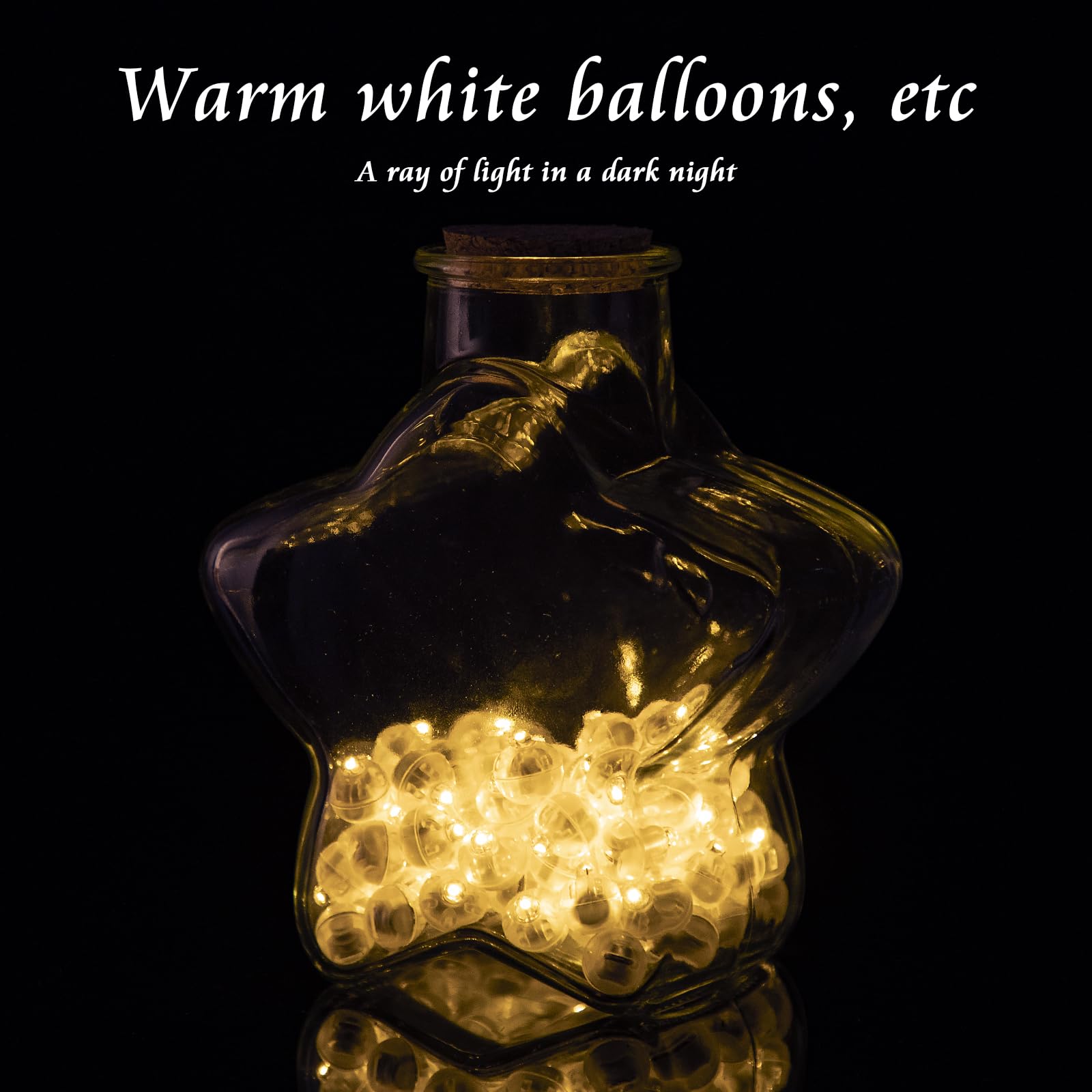 Chzk 50Pcs Balloon Lights Mini Led Lights Round Long Standby Time Ball Light Paper Lantern Balloons Lights For Birthday Party Christmas Halloween Decoration (50, Warm White)