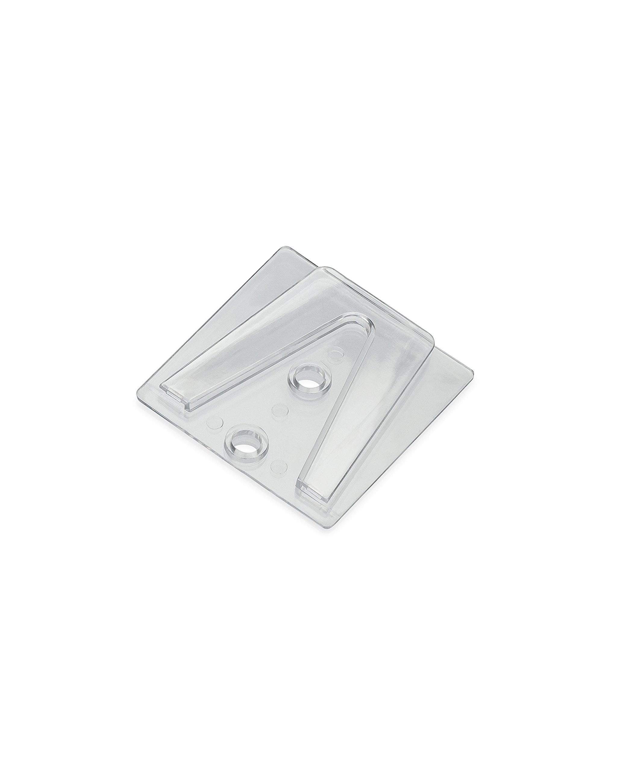 Holiday Lighting Outlet Parapet Clip, Flat Surface Clip to Be Used with Shingle Tab for Christmas Lights, Glue or Screw to Surfa