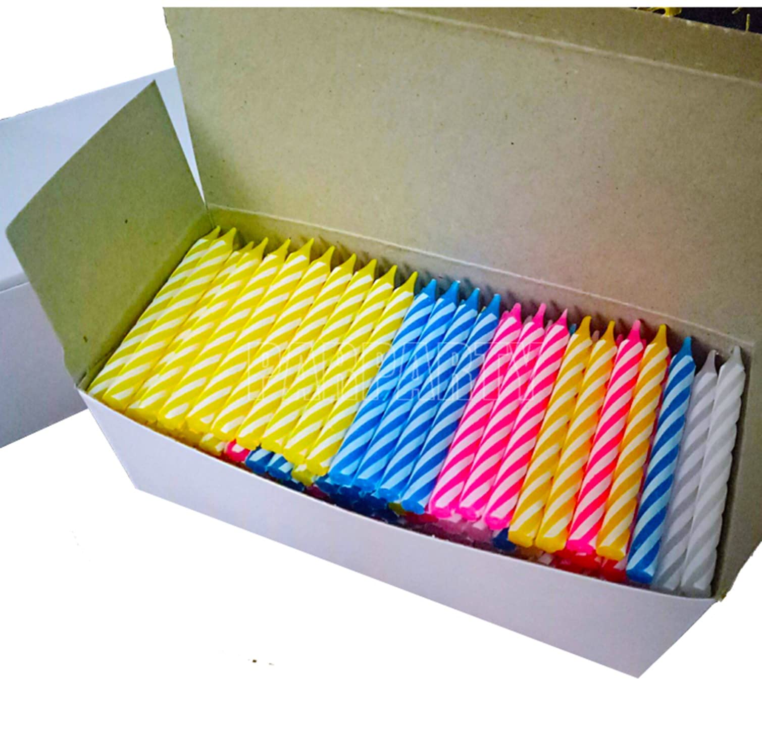 AuraDecor Birthday Stick Candle || Multi Colour || Birthday Candle || Assorted || Cake Candle || 900 gm (Approx 1200-1300 Stick