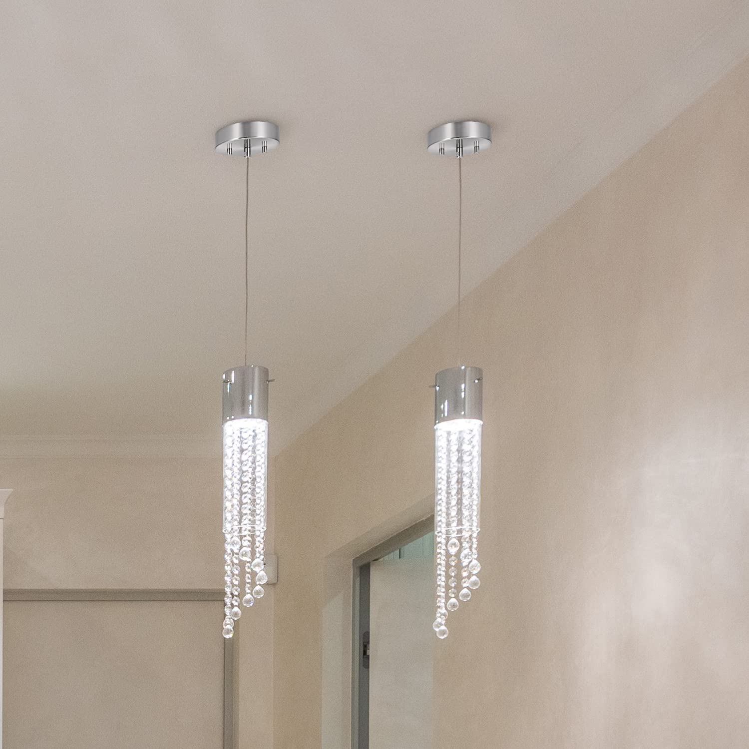 Canomo Ceiling Lighting Canopy Kit, 5.125 Inch Pendant Plate, Satin Nickel, Model: Canopy-nickel, All Mounting Hardware Included