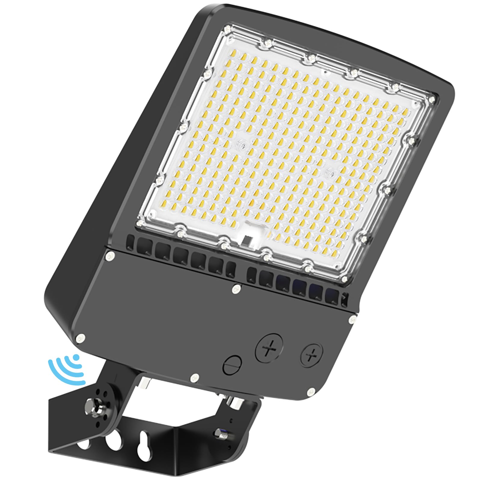 HYPERLITE Parking Lot Light 200 Watt - 30000lm UL Listed Led Flood Lights Outdoor with Adjustable Trunnion Wall Mount - Waterpro