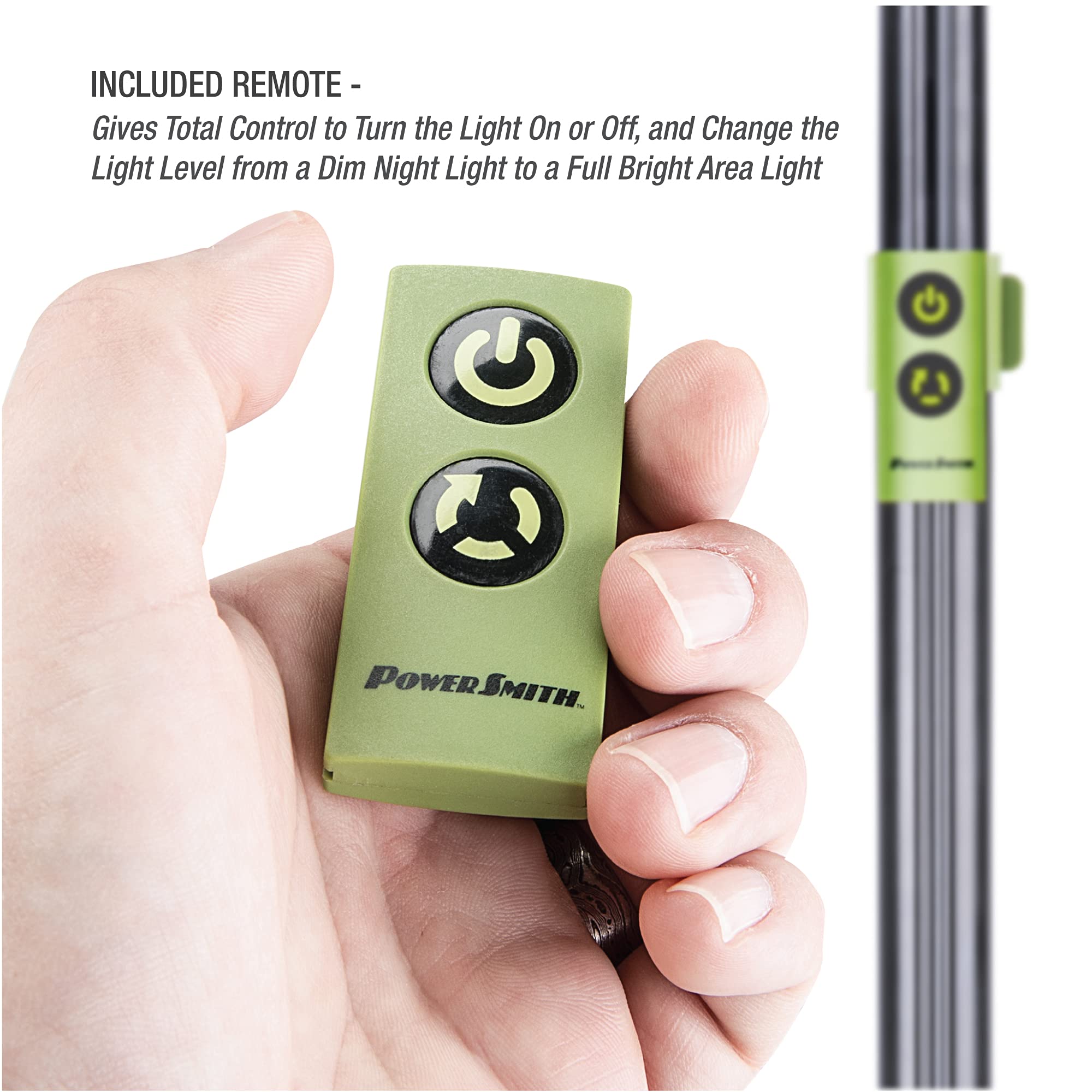 PowerSmith Voyager PVLR8000A-C 8000 Lumen Collapsible Cordless Tripod LED Work Light. BARE Light Only. 3-Way Power. AC or DC Ada