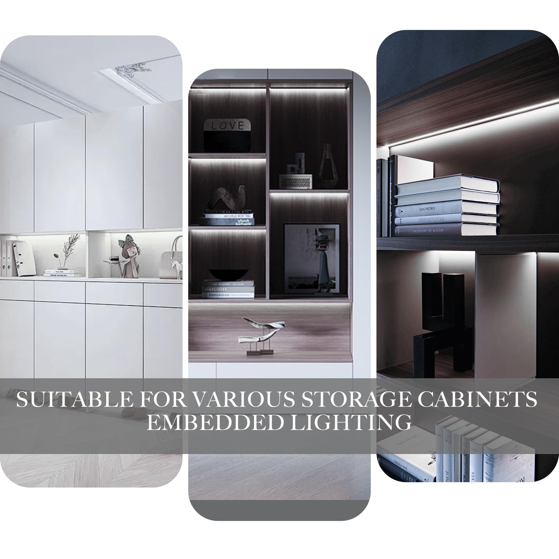 Pandery Cob Led Strip,Led Strip Lights 3M/9.84Ft,Touch Dimmable Led Strips,Cri90+,6000K Natural White Cob Led,1600Leds,24V Led Tape Lights,Indoor For Bedroom, Kitchen, Tv, Mirror,Cabinet