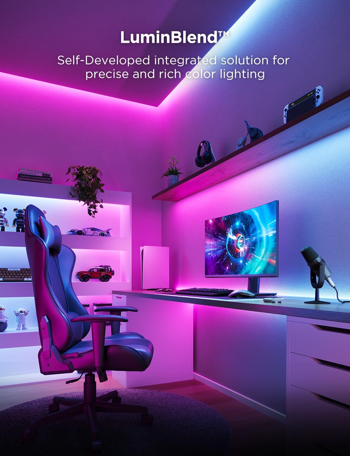 Govee Rgbic Strip Light 2 Pro With Matter, 6.56Ft Smart Led Strip Lights Compatible With Alexa And Google Assistant, Color Chang