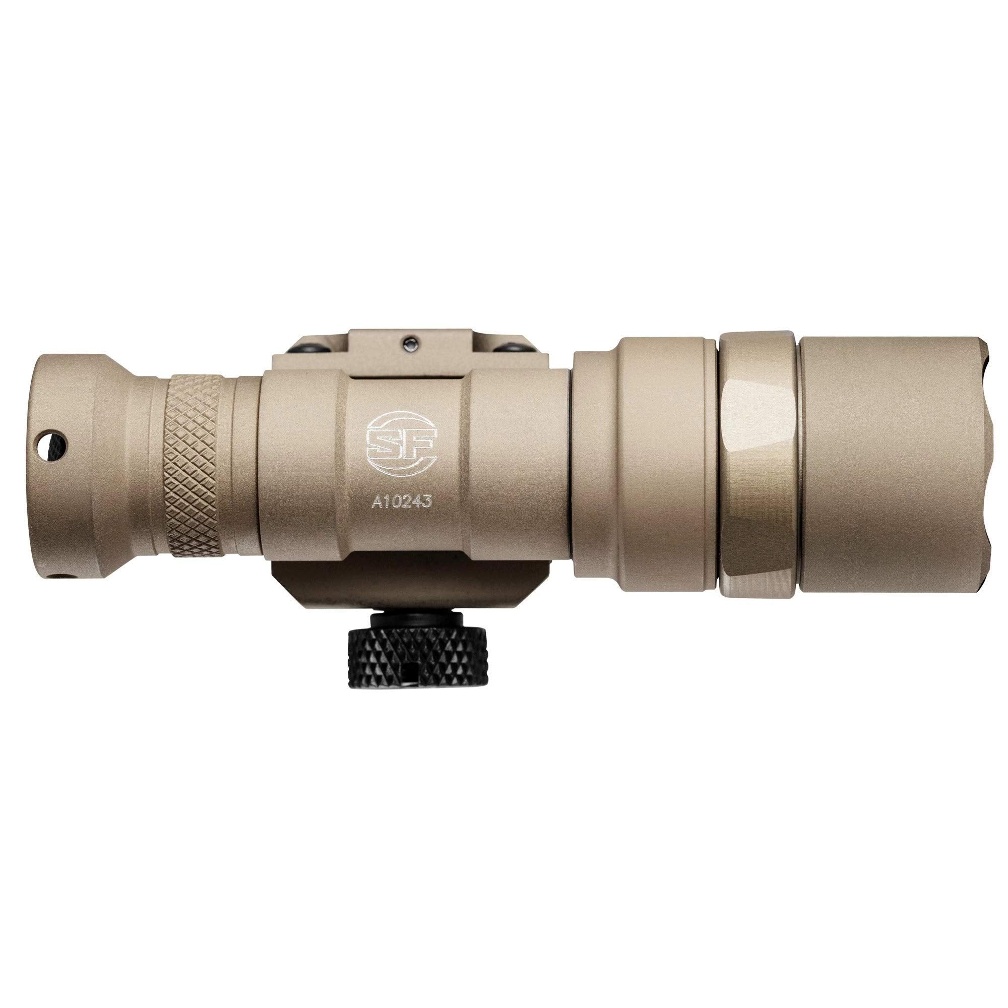 M300C-Z68-TN Scout Light, 3V, M75 Thumb Screw Mount, 500 Lumens, Tan, Z68 Click On/Off Tailcap