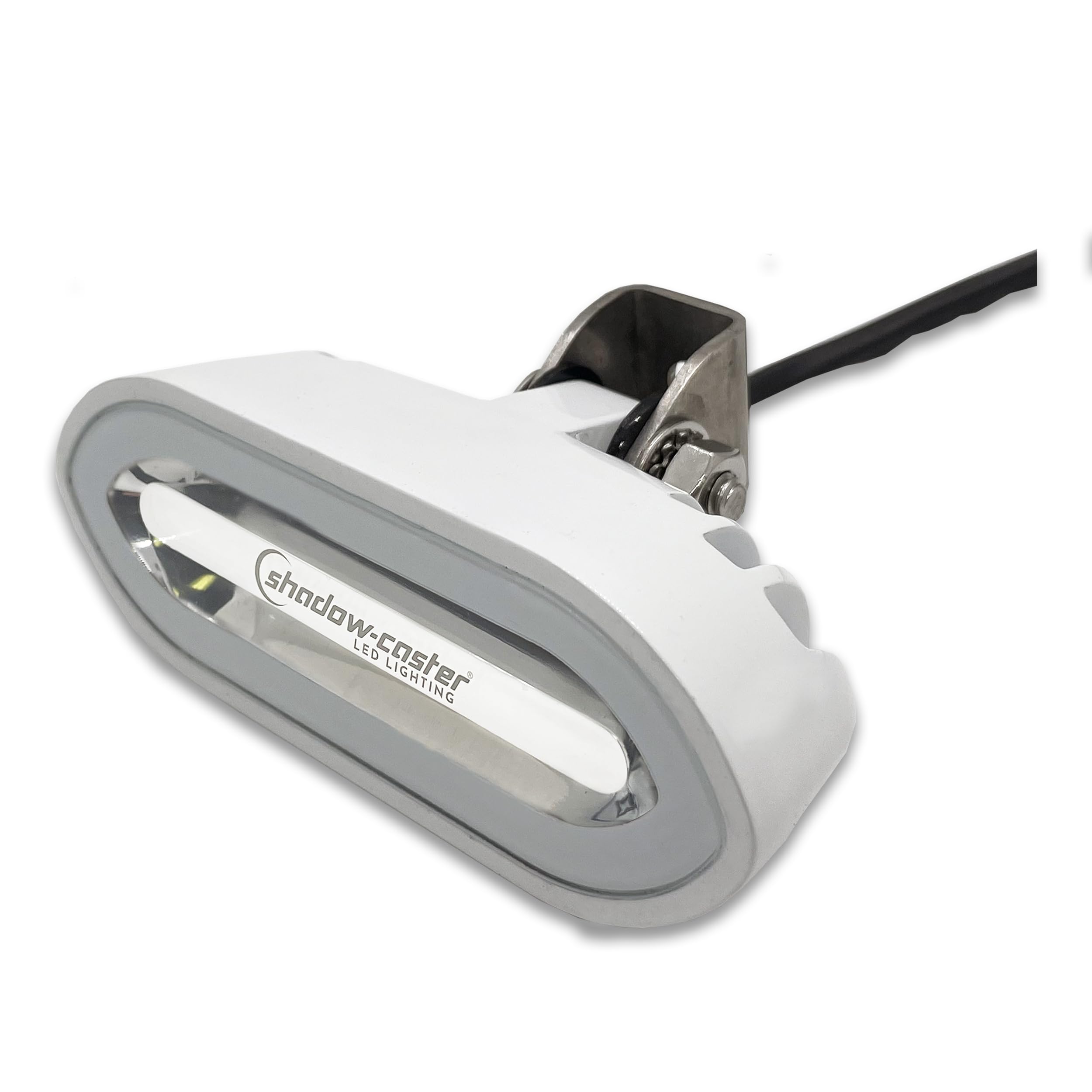 Shadow-Caster Led Spreader Light - Bracket Mount - White Housing - White/Blue/Red - 2200 Lumens